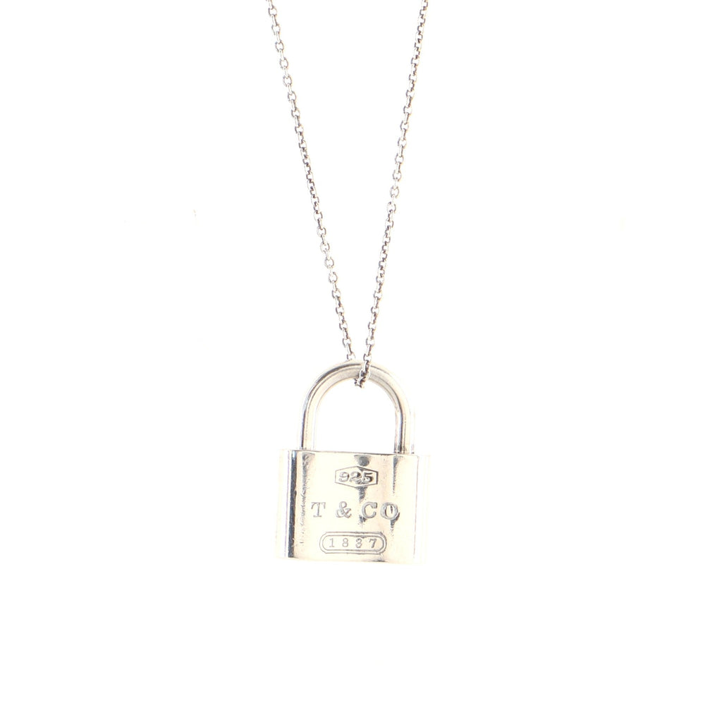 1837 Lock Pendant Necklace Sterling Silver