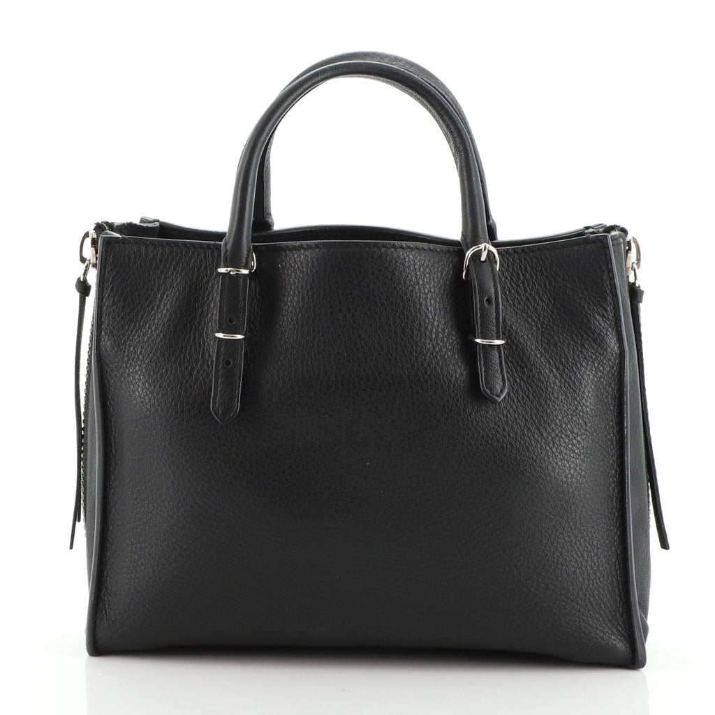 Papier A4 Zip Around Classic Studs Bag Leather Mini
