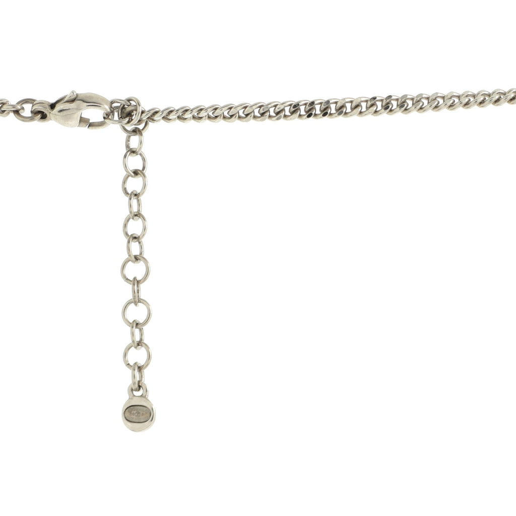 CC Triple Strand Necklace Faux Pearls and Beads
