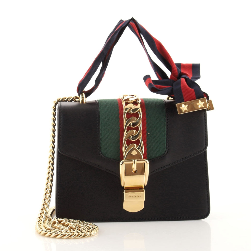 Sylvie Chain Shoulder Bag Leather Mini