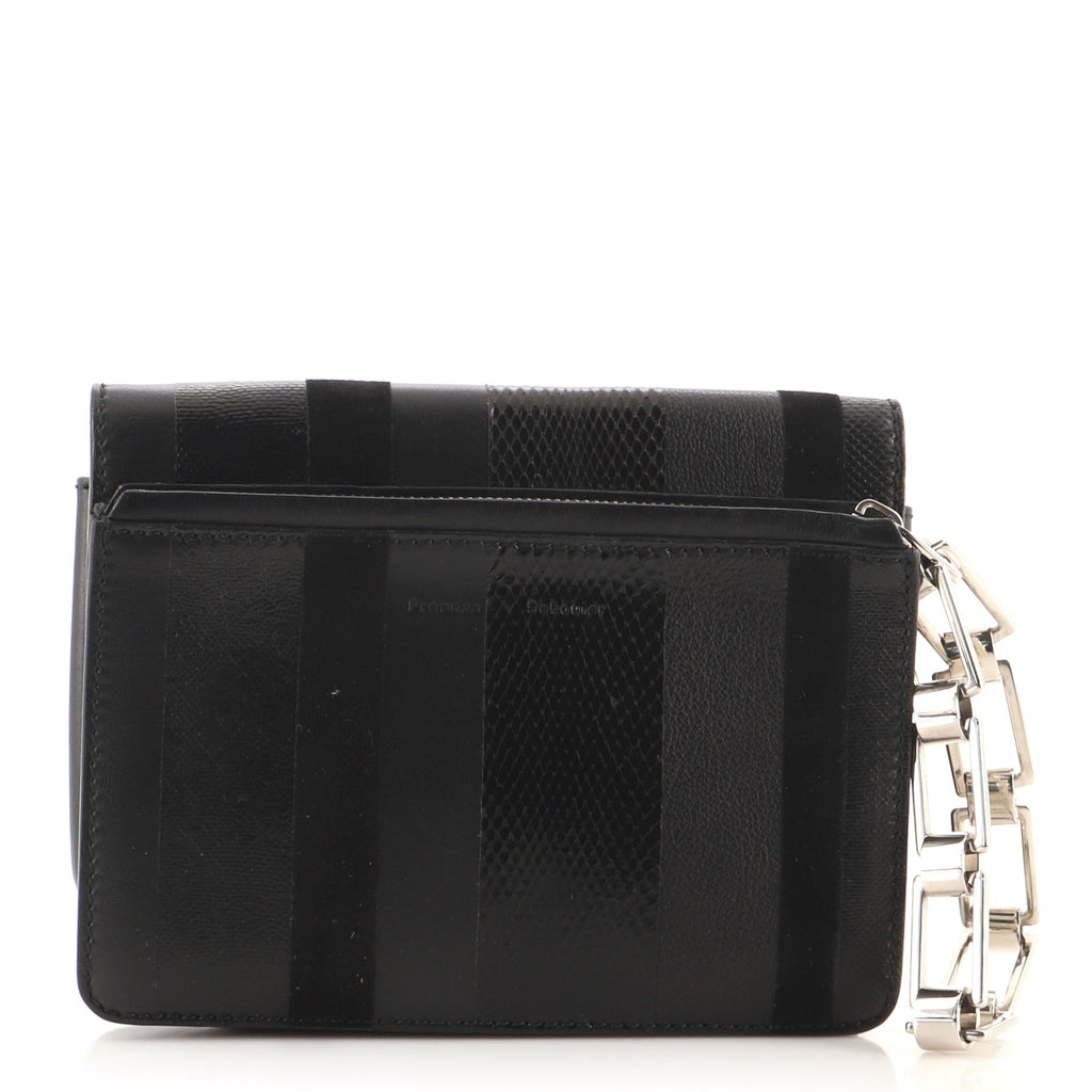 Hava Clutch Studded Mixed Media Small