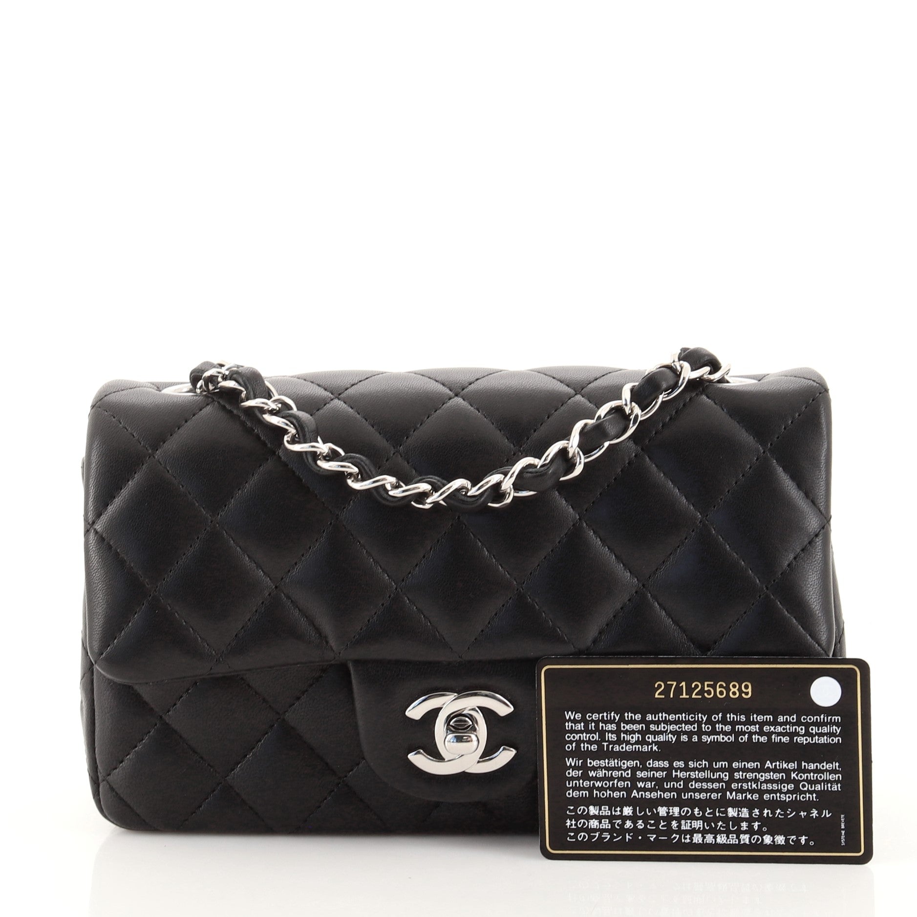 Classic Single Flap Bag Quilted Lambskin Mini
