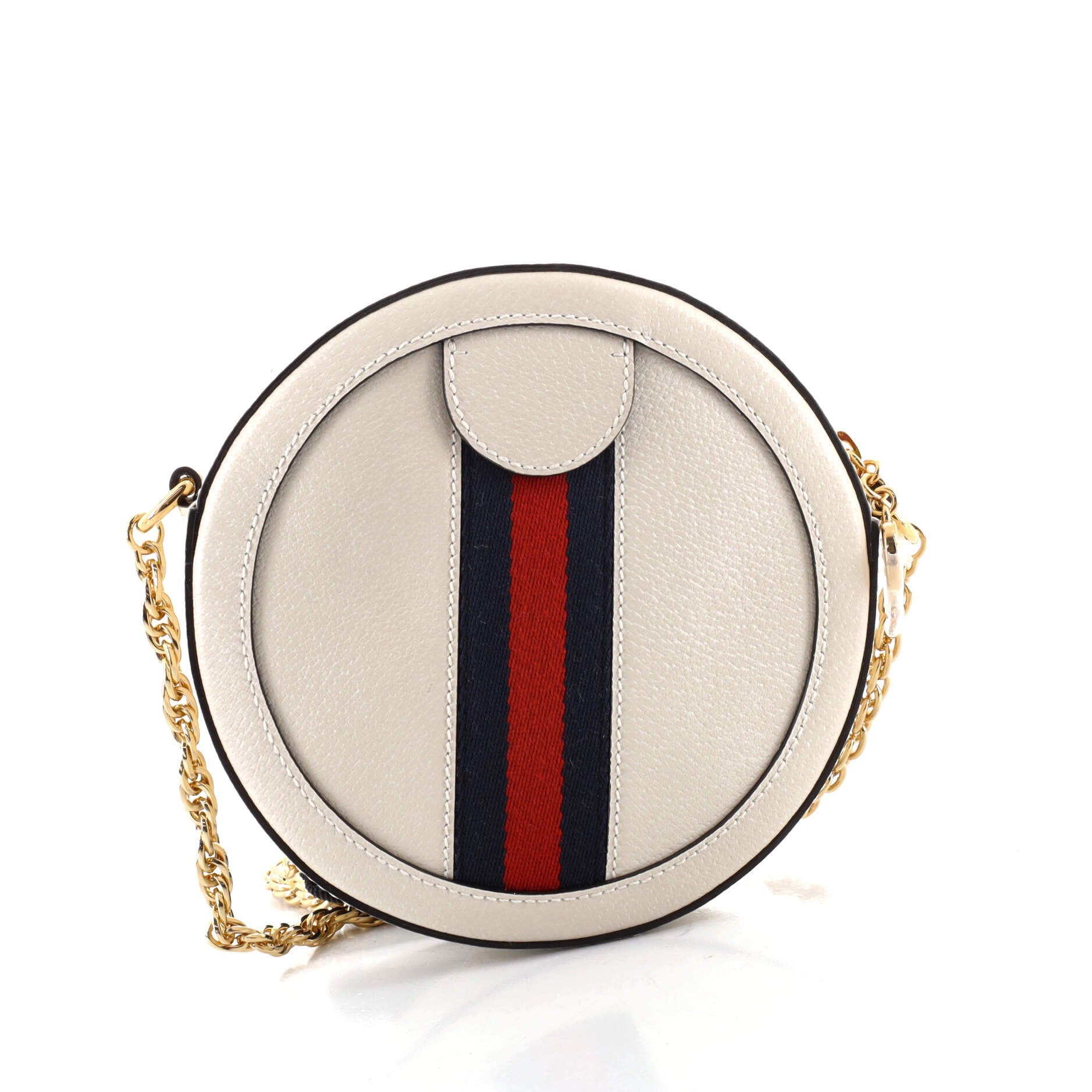 Ophidia Round Shoulder Bag Leather Mini