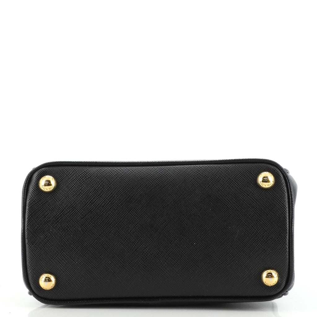 Galleria Double Zip Tote Saffiano Leather Mini