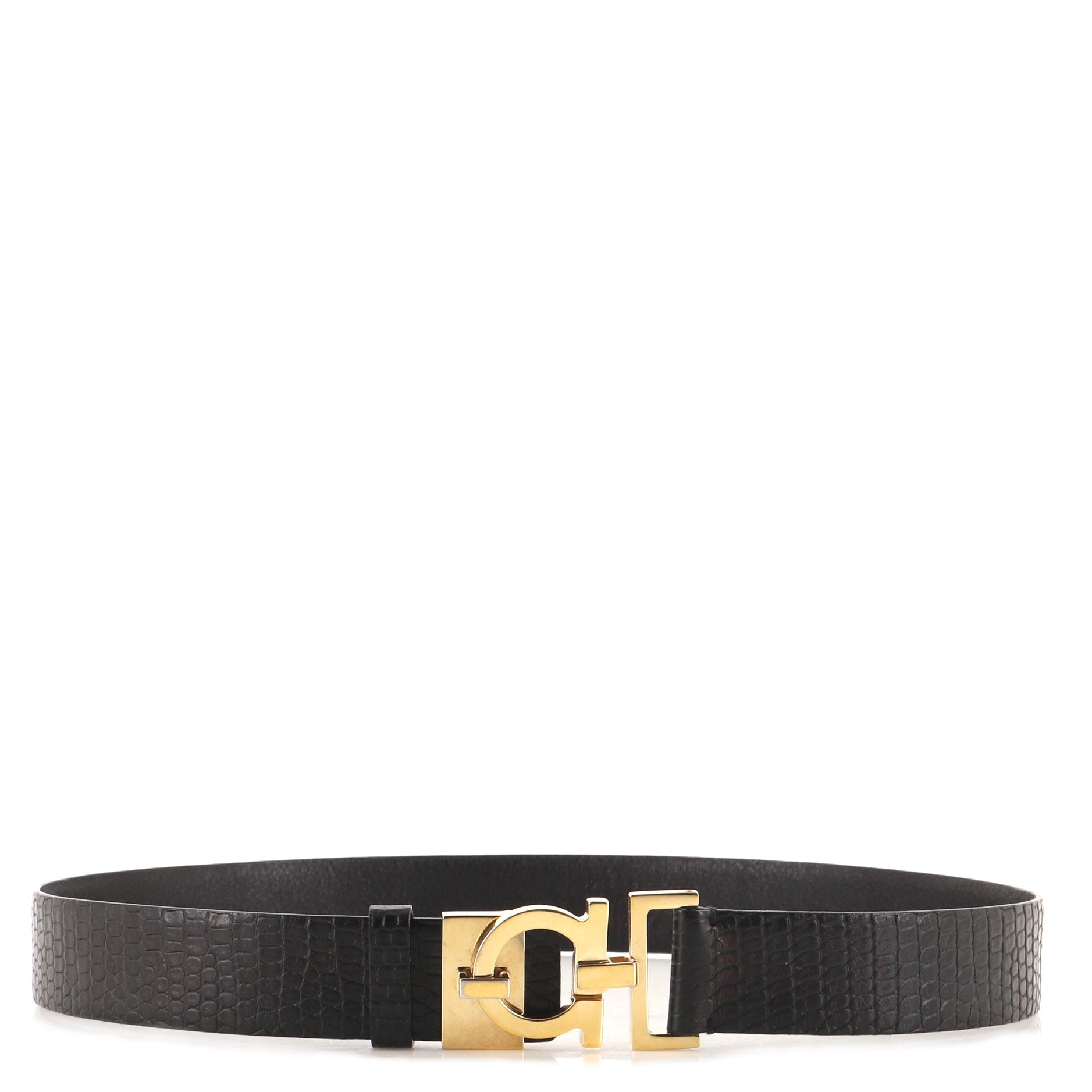 Gancini Belt Lizard Medium 75