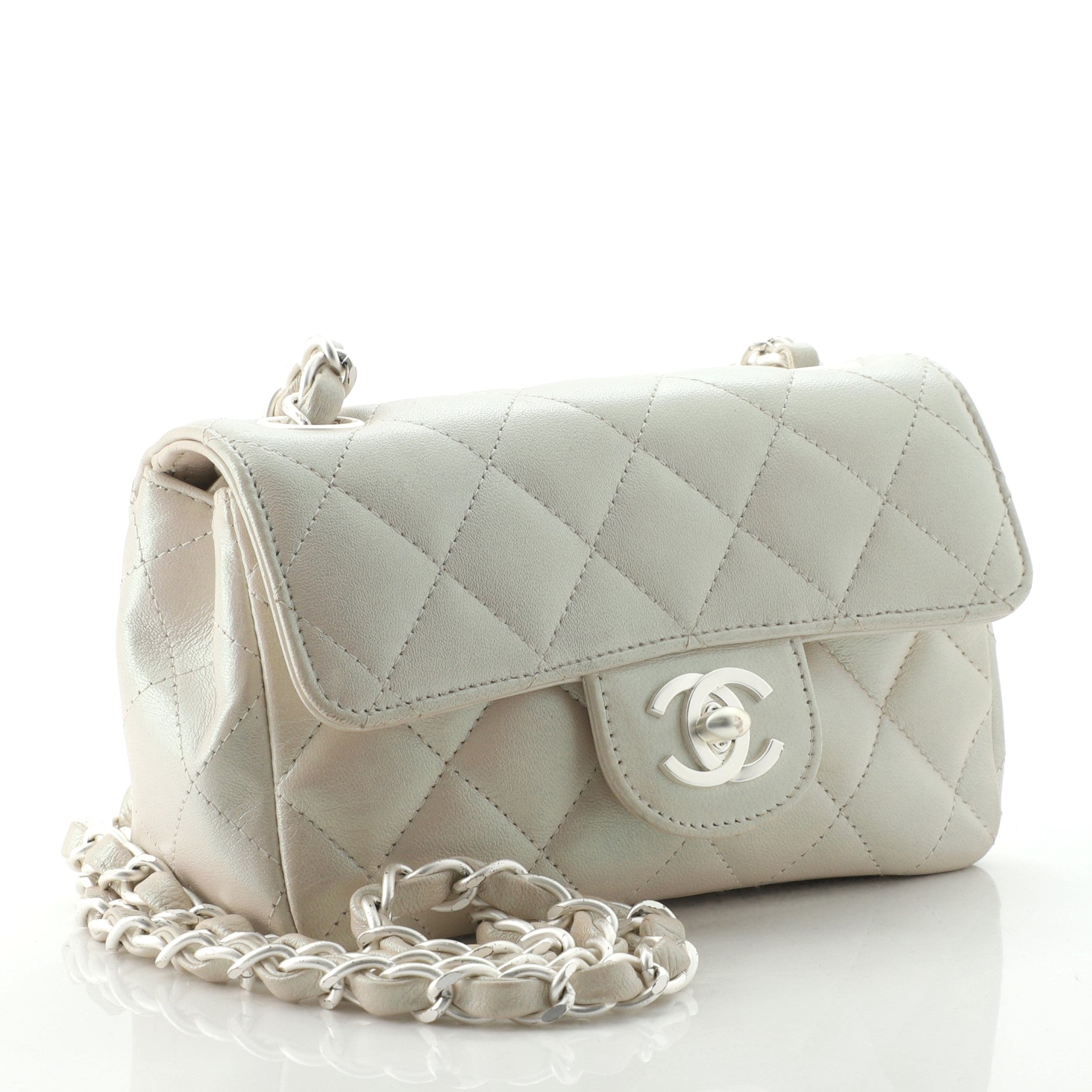 Vintage Classic Single Flap Bag Quilted Lambskin Extra Mini
