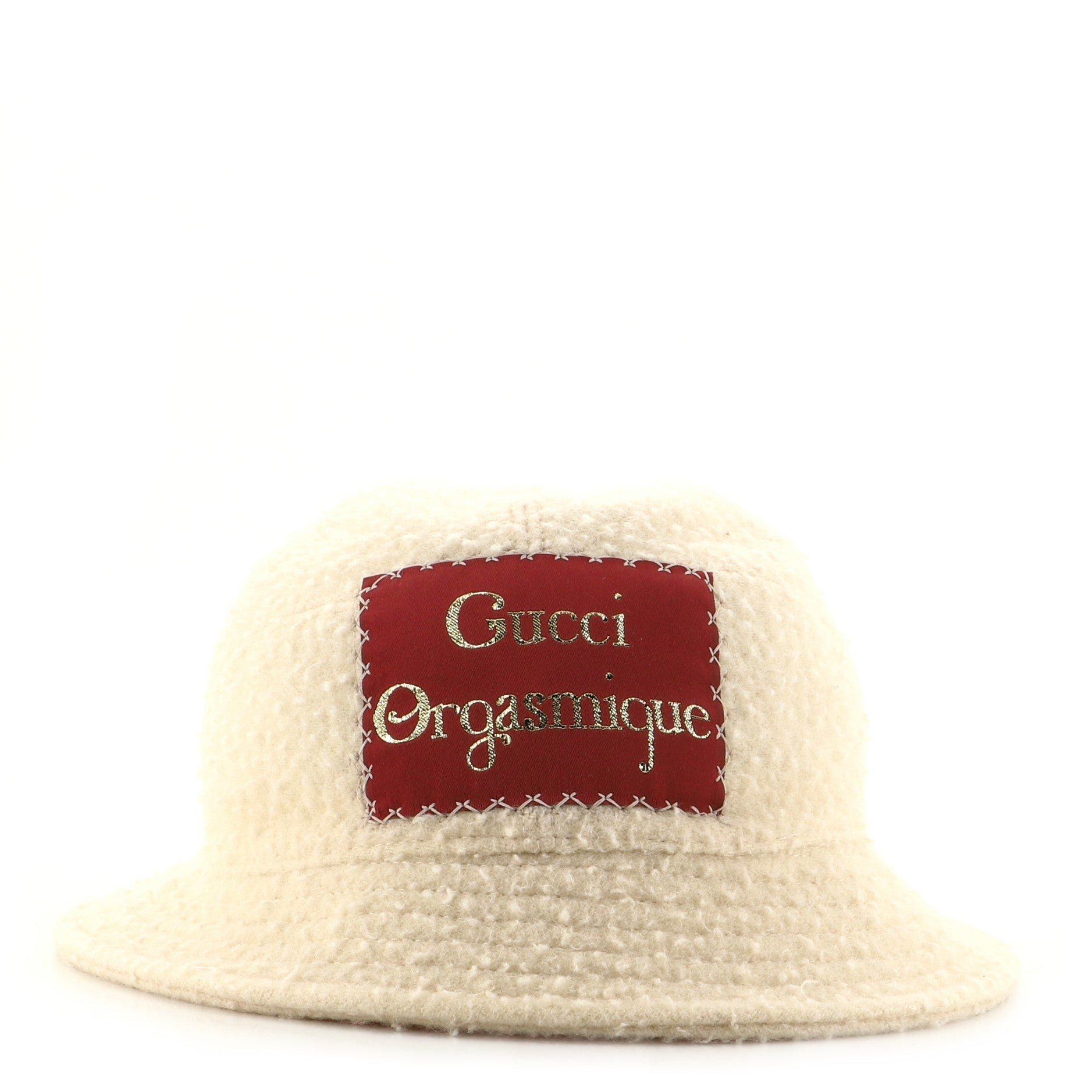 Embroidered Patch Bucket Hat Wool XXL