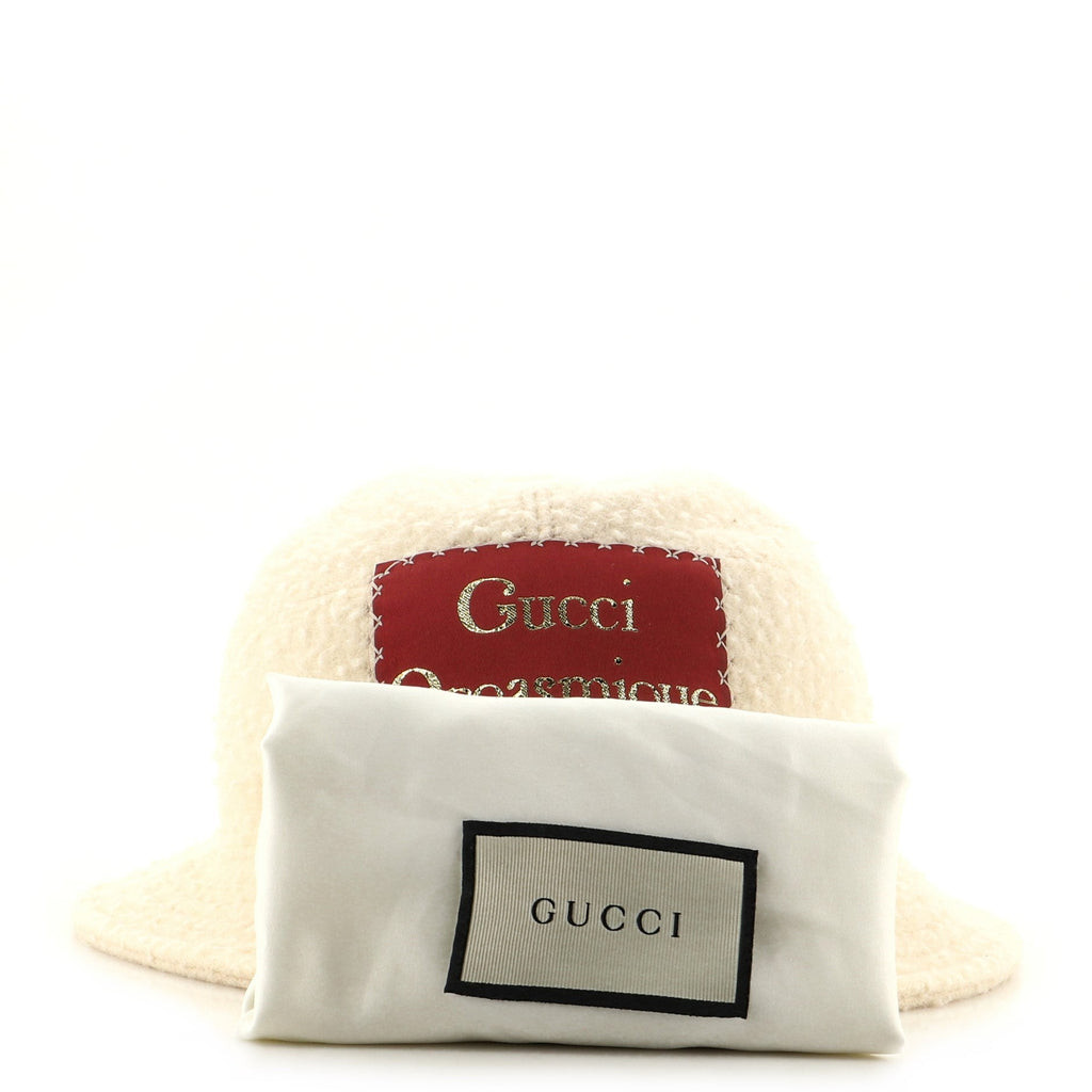 Embroidered Patch Bucket Hat Wool XXL