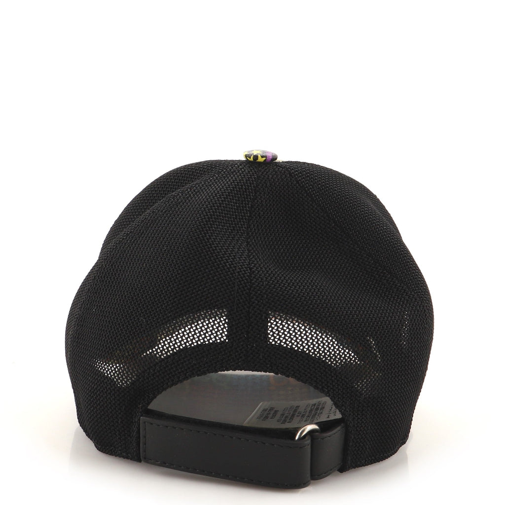 Baseball Cap Psychedelic Print GG Coated Canvas XXL