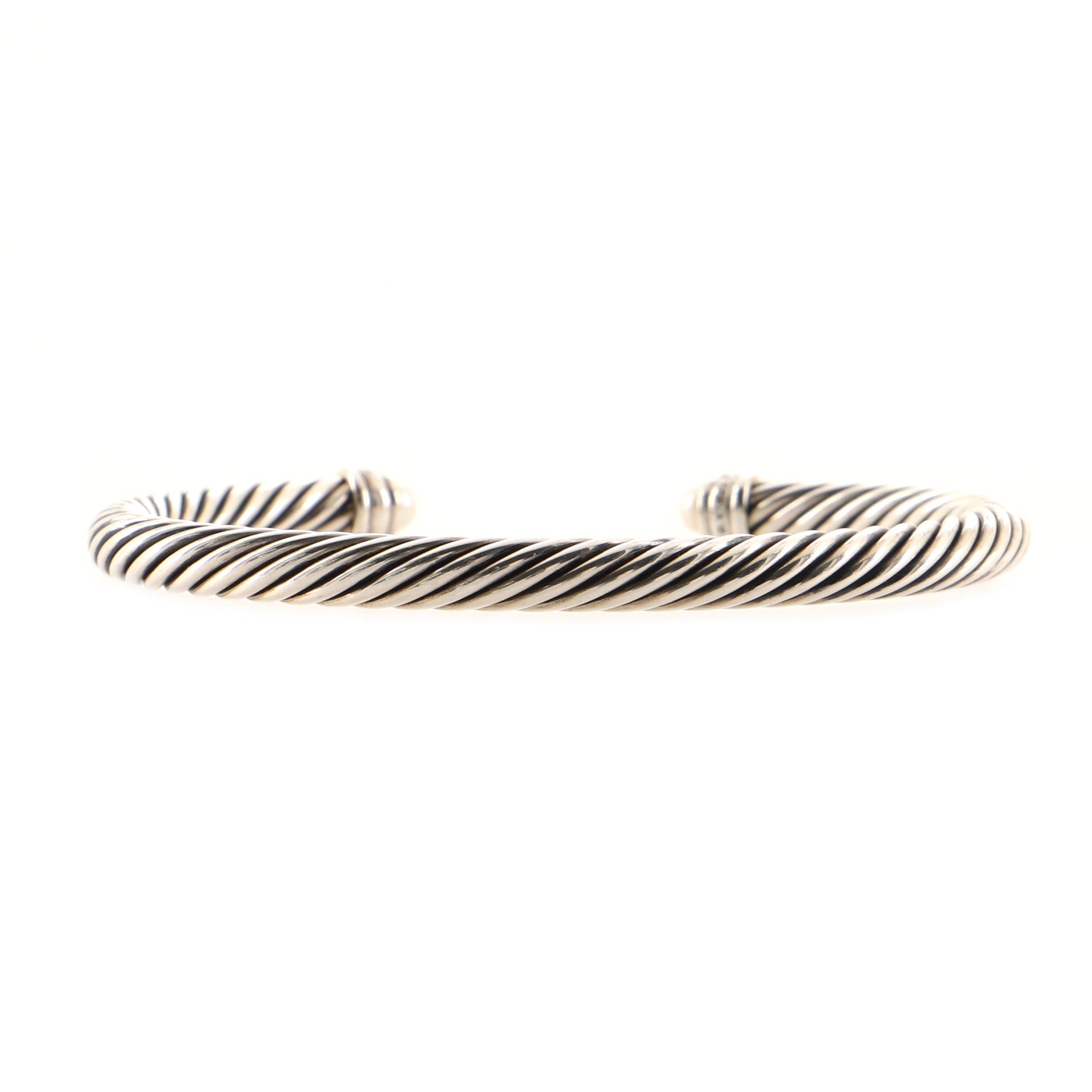 Cable Classic Bracelet Sterling Silver with Diamonds 5mm