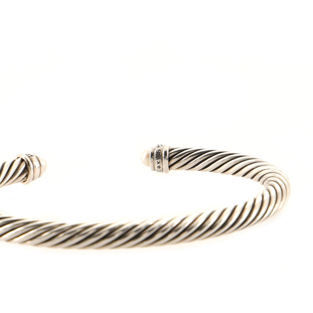 Cable Classic Bracelet Sterling Silver with Diamonds 5mm