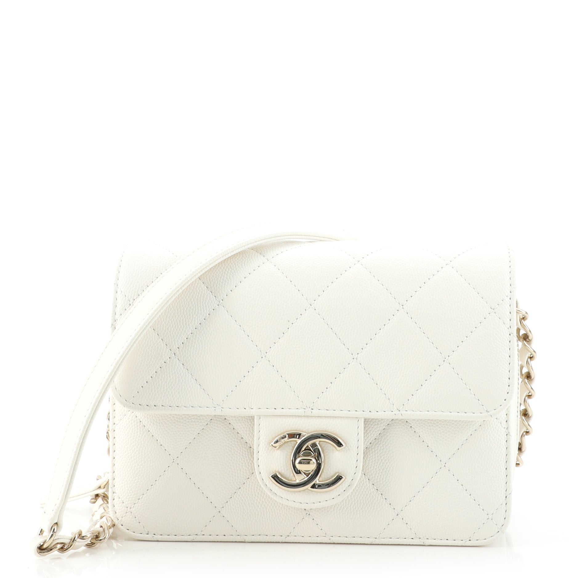 Like a Wallet Flap Bag Quilted Caviar Mini