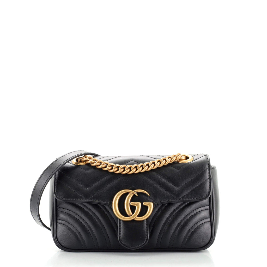 GG Marmont Flap Bag Matelasse Leather Mini