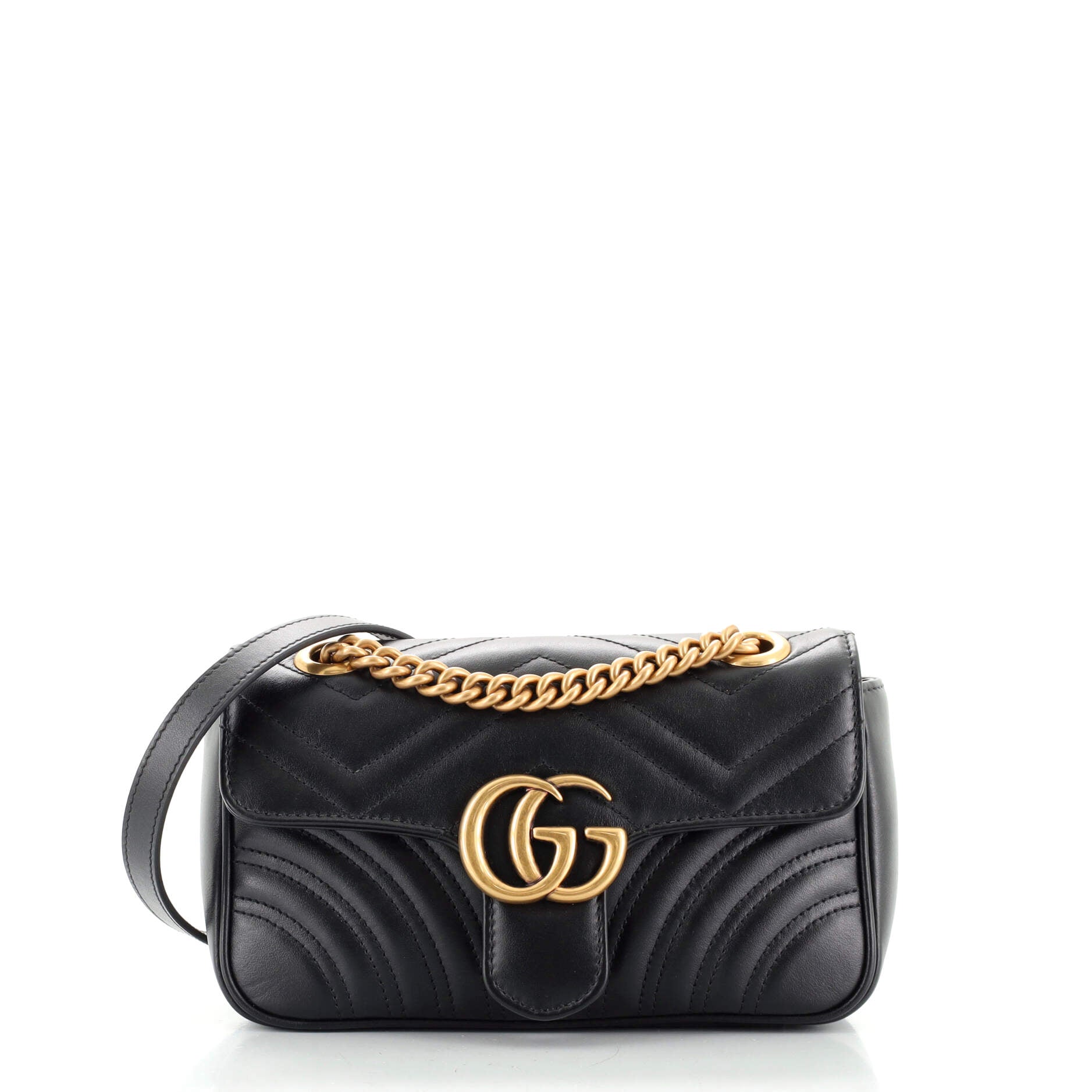 GG Marmont Flap Bag Matelasse Leather Mini