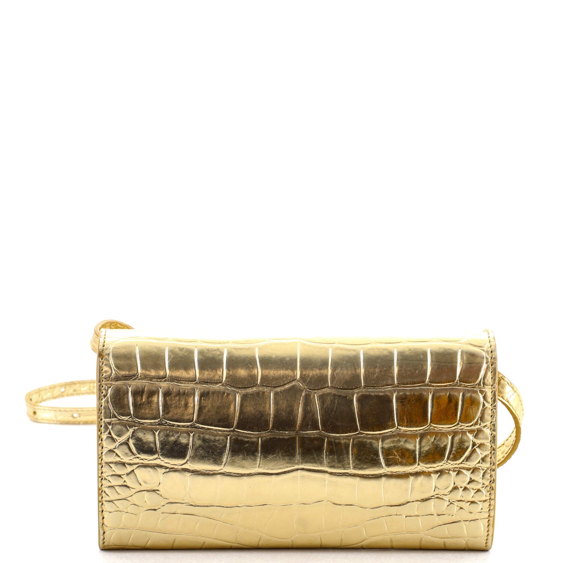 Touch B. Crossbody Bag Crocodile Embossed Leather Mini