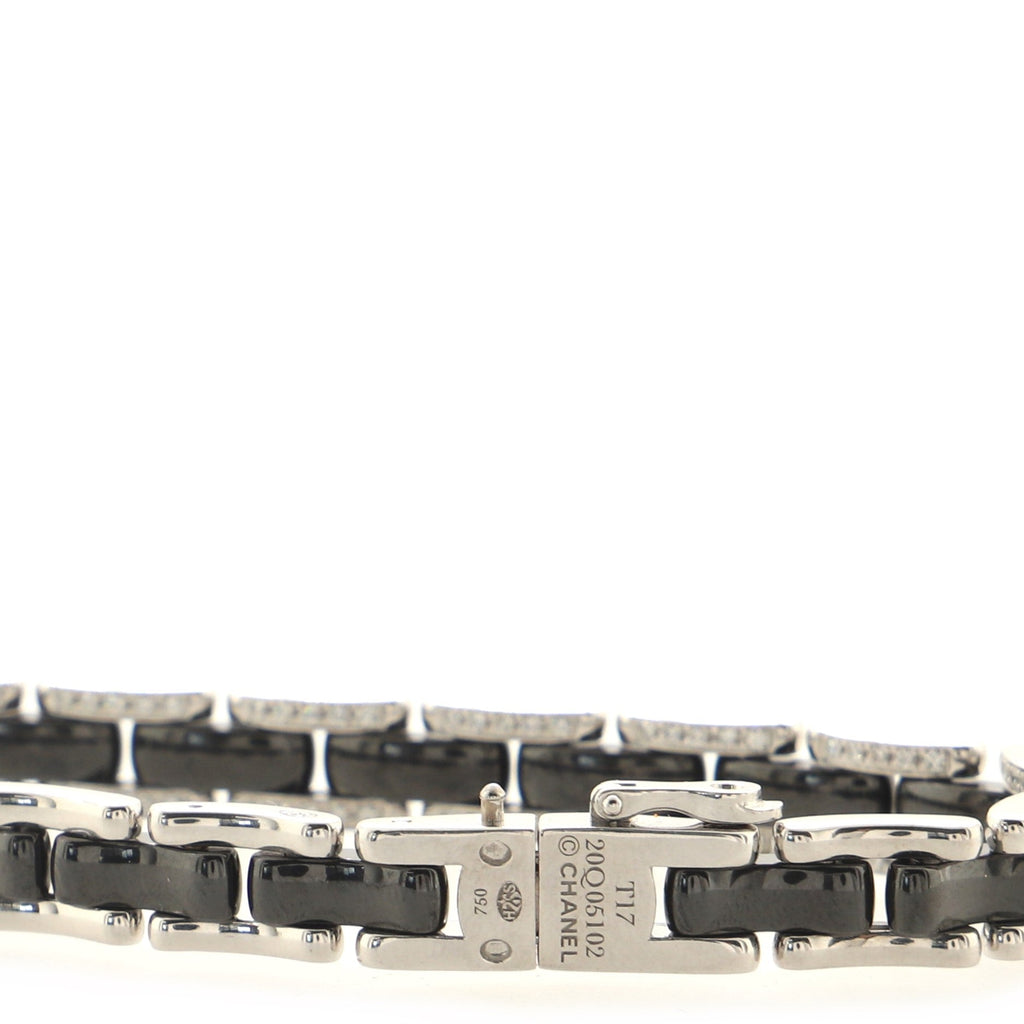 Ultra Bracelet 18K White Gold with Diamonds and Ceramic