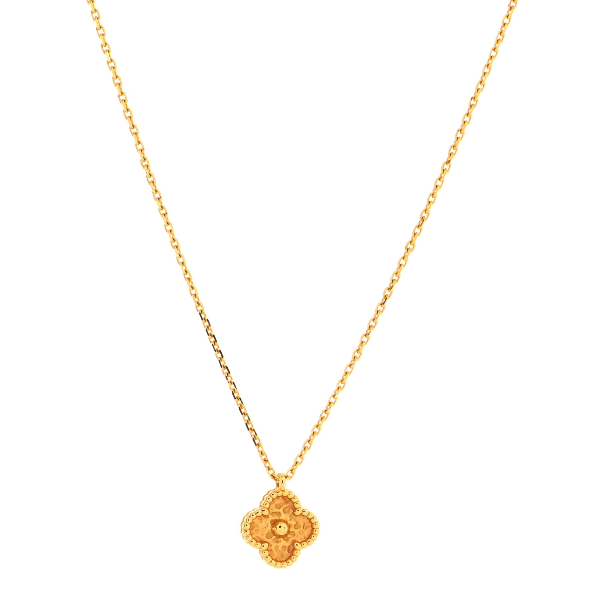 Sweet Alhambra Pendant Necklace 18K Rose Gold