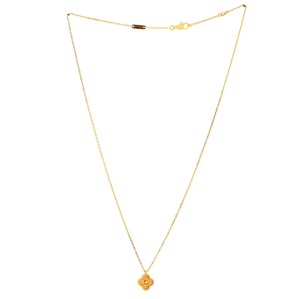 Sweet Alhambra Pendant Necklace 18K Rose Gold