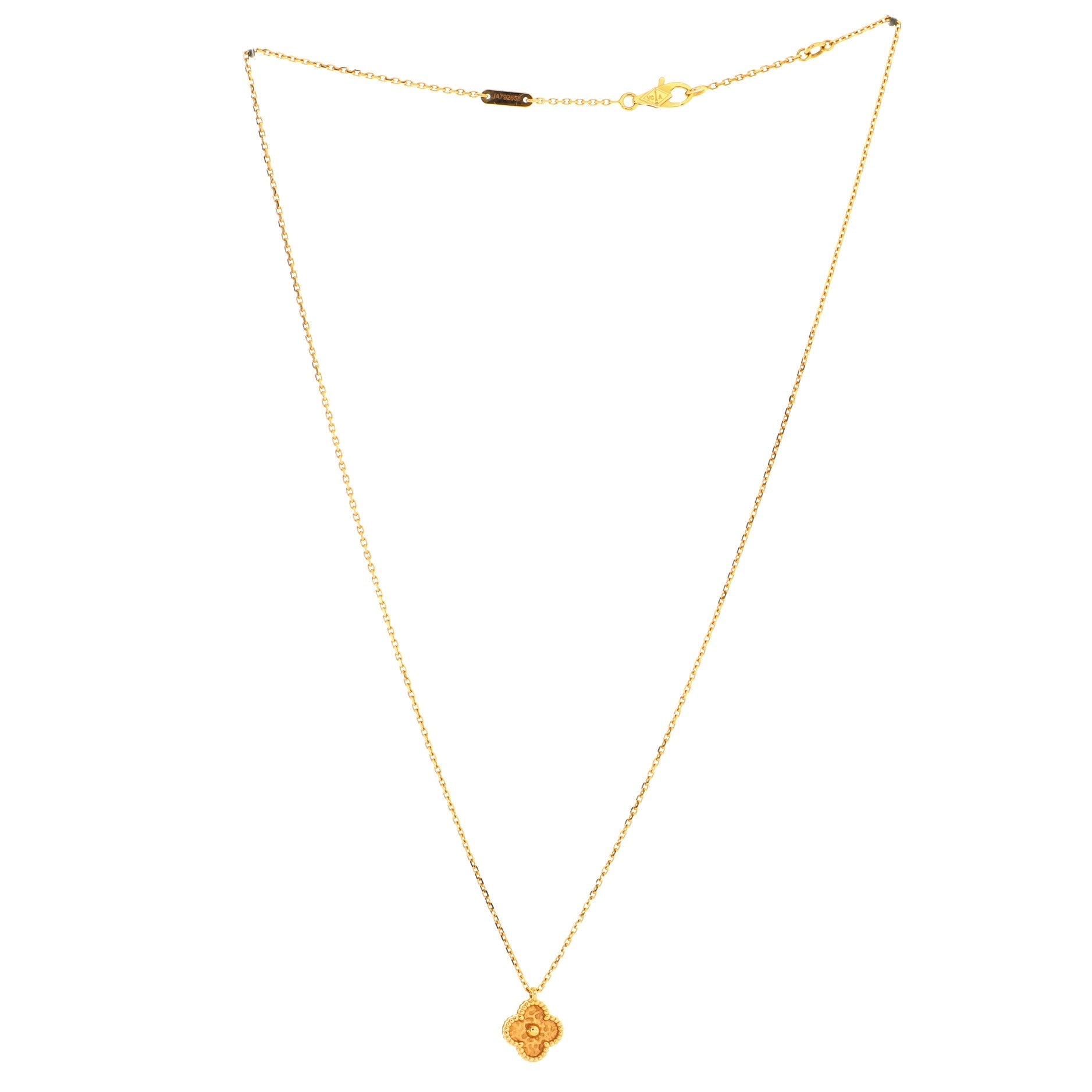 Sweet Alhambra Pendant Necklace 18K Rose Gold