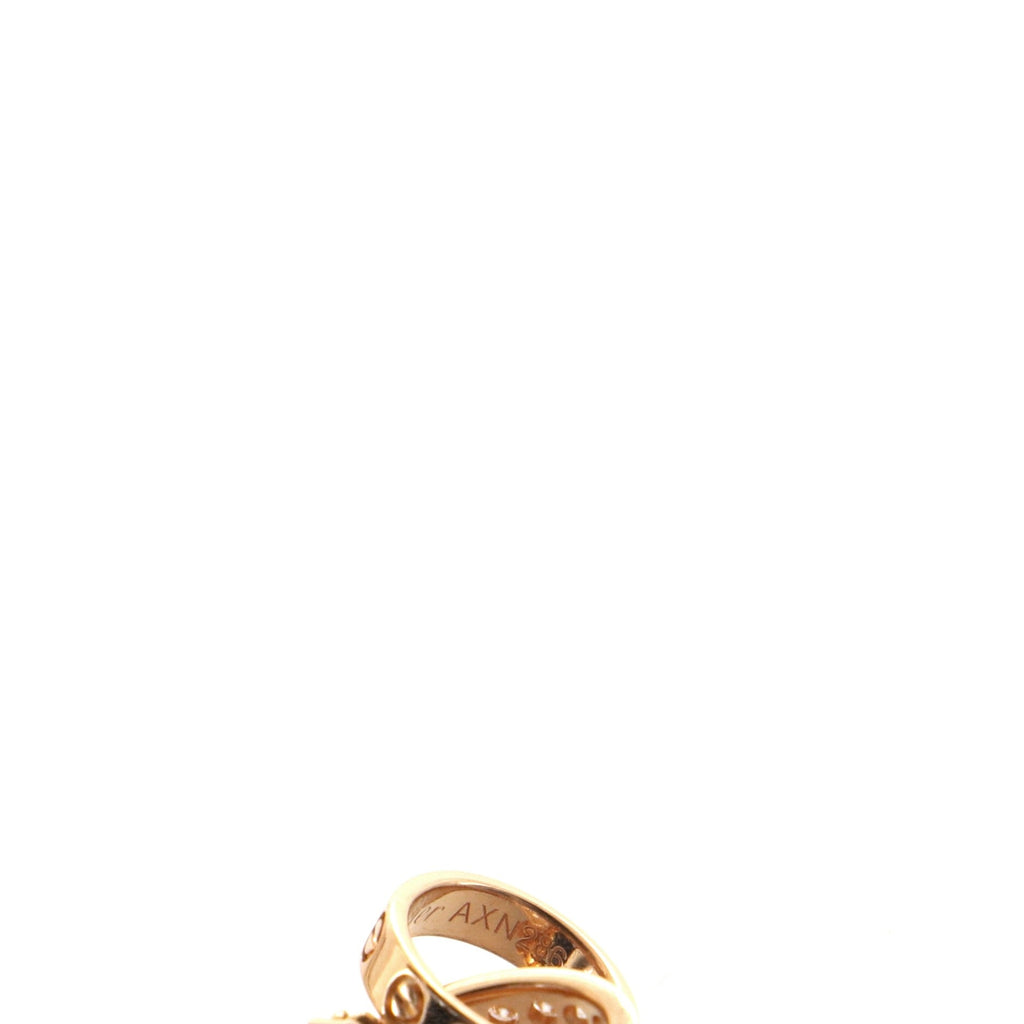 Love Interlocking Necklace 18K Rose Gold with Diamonds