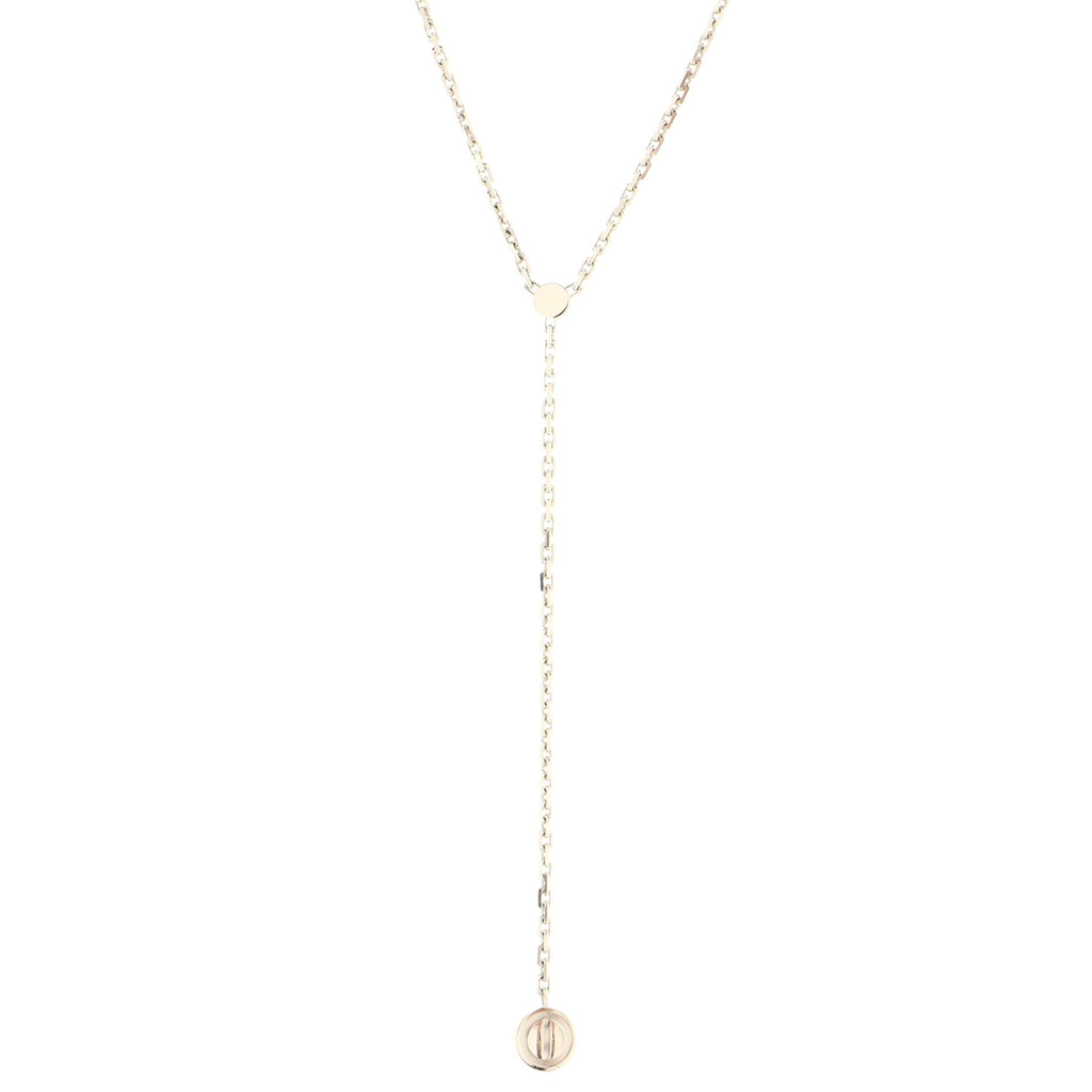 Love Drop Pendant Necklace 18K White Gold with Diamond