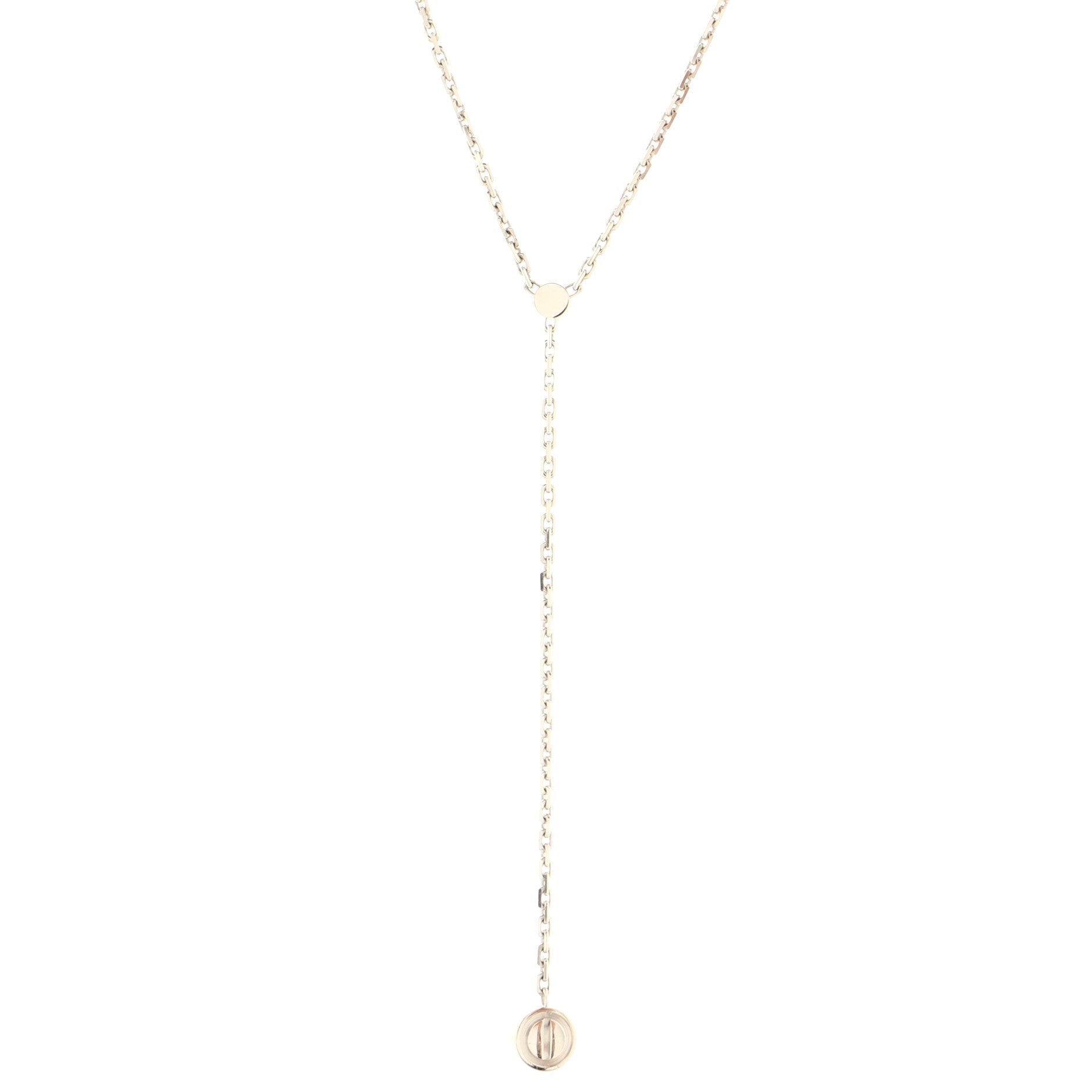 Love Drop Pendant Necklace 18K White Gold with Diamond