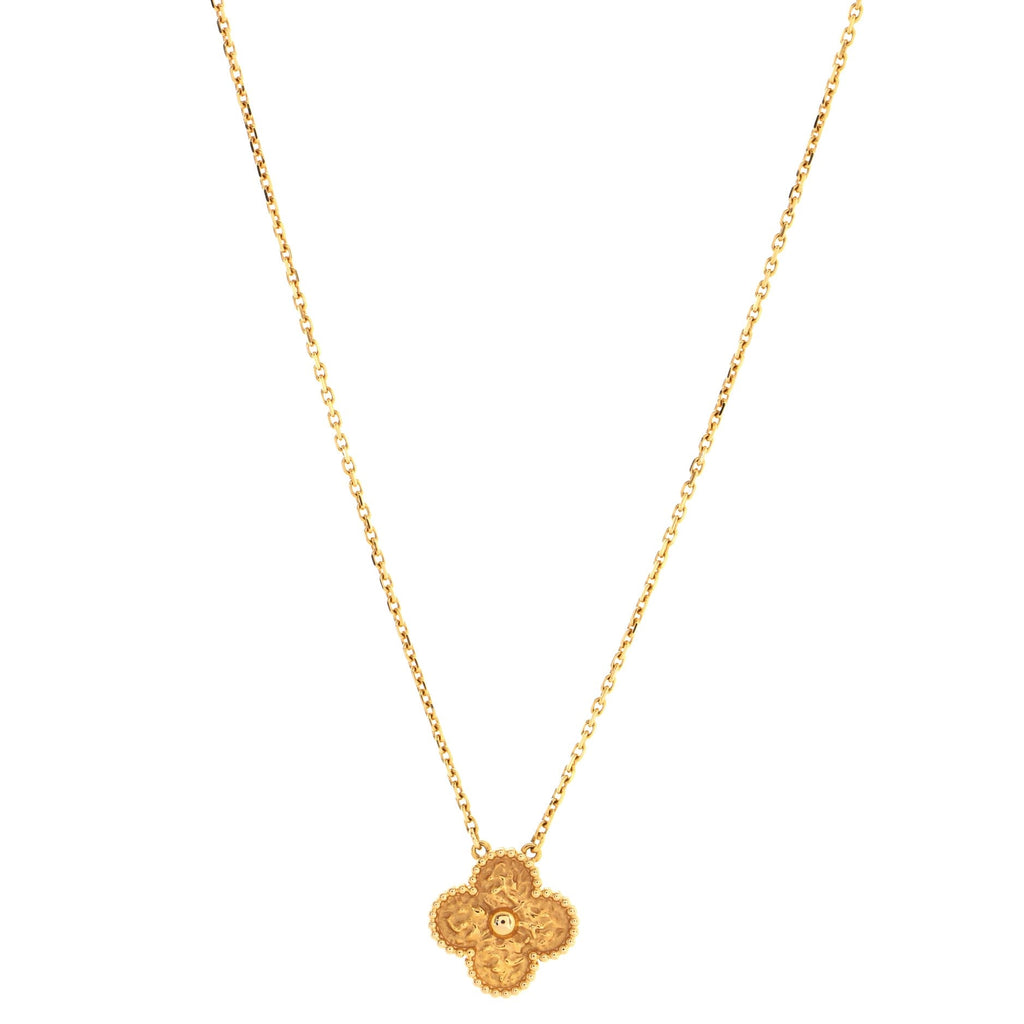 Vintage Alhambra Pendant Necklace 18K Rose Gold