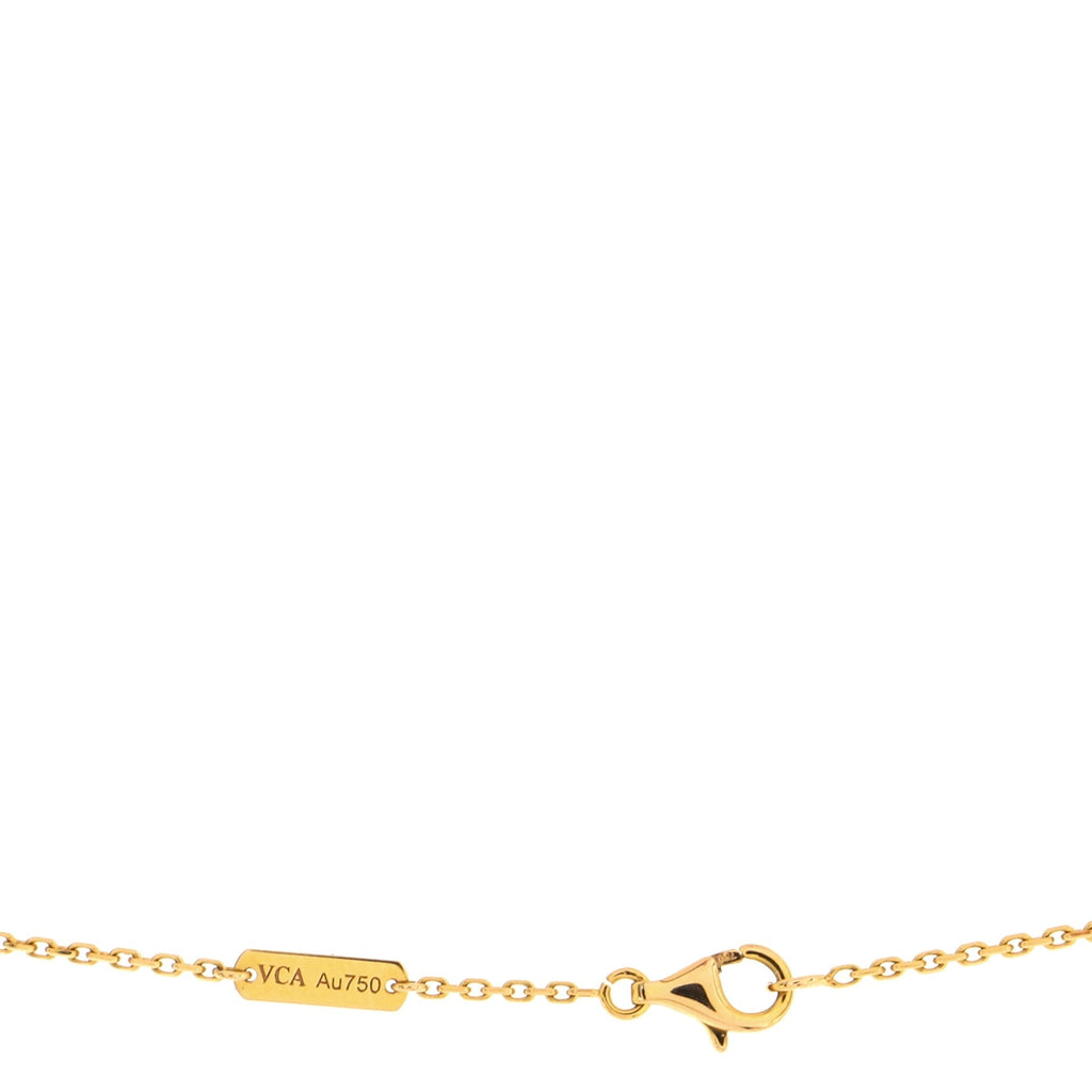 Vintage Alhambra Pendant Necklace 18K Rose Gold
