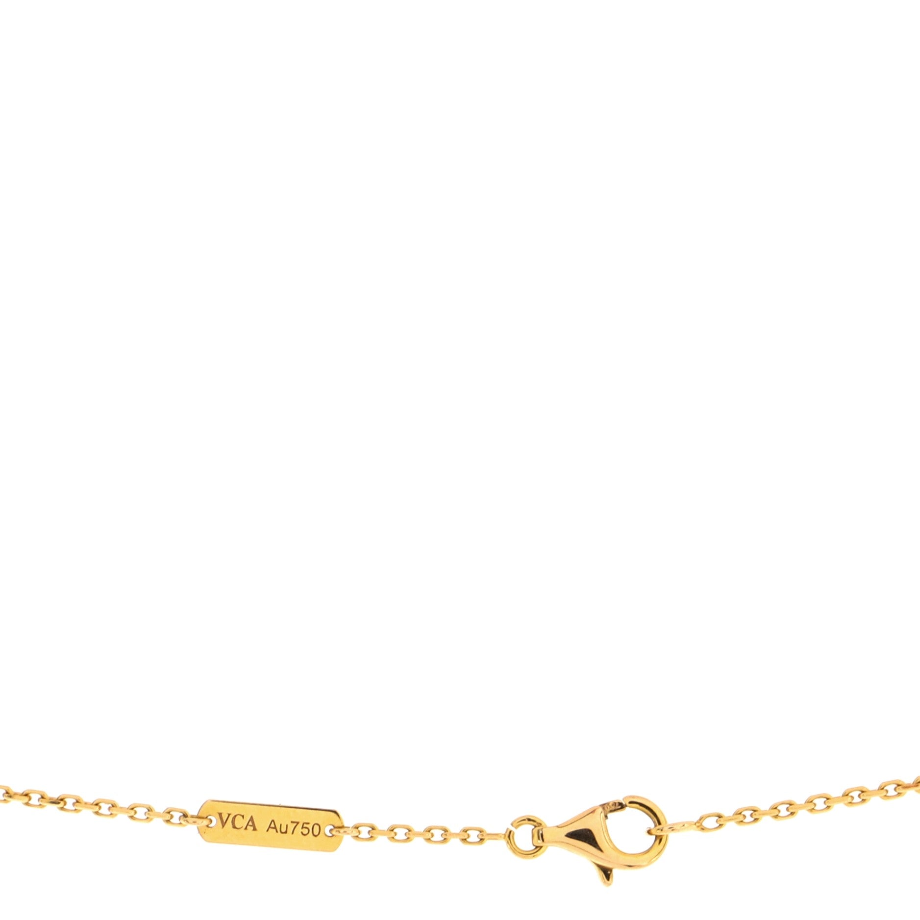 Vintage Alhambra Pendant Necklace 18K Rose Gold