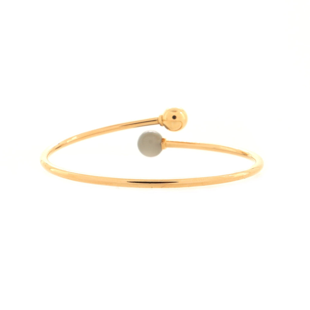 HardWear Ball Bypass Bracelet 18K Rose Gold and Gray Moonstone 8mm