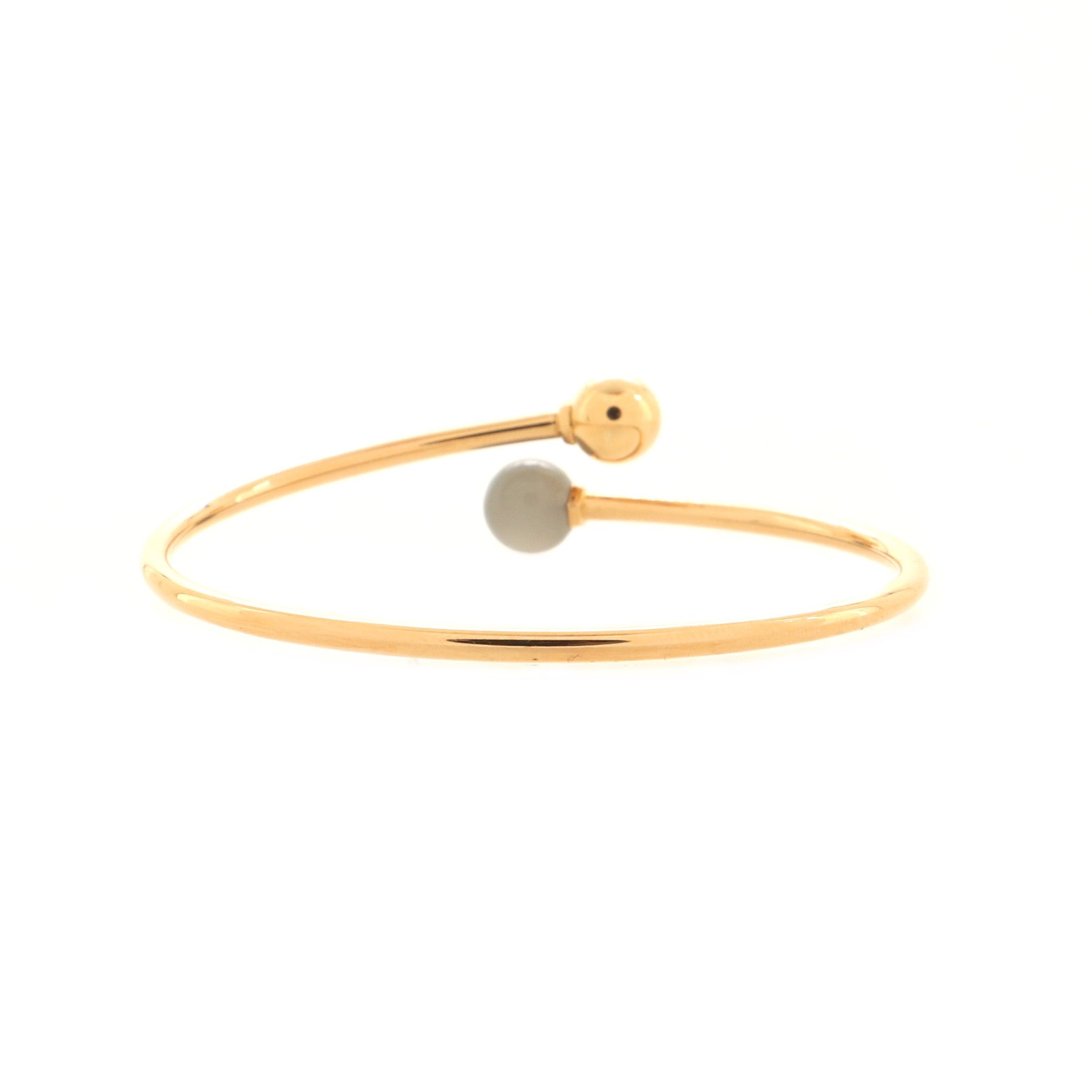 HardWear Ball Bypass Bracelet 18K Rose Gold and Gray Moonstone 8mm