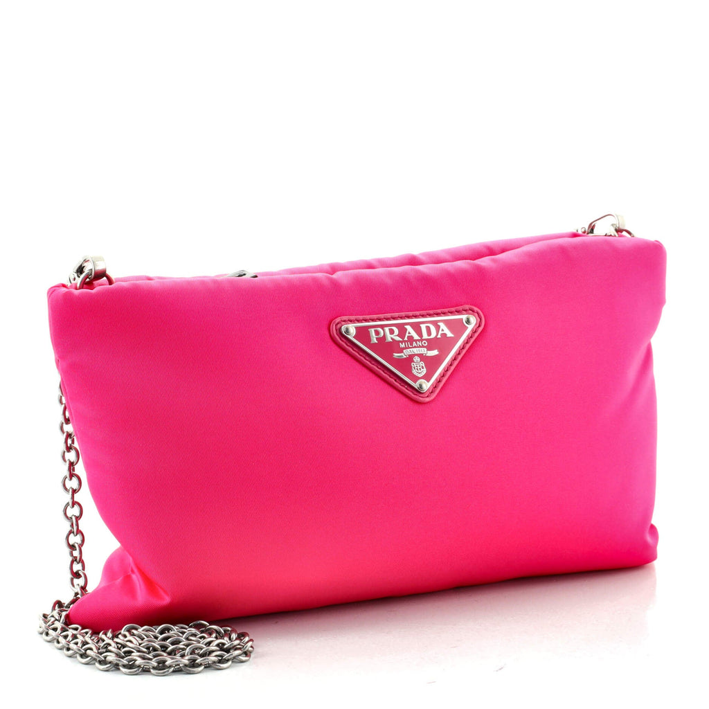 Fluo Chain Clutch Tessuto Small