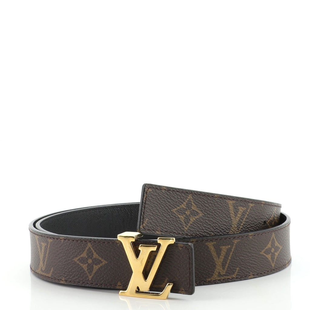 LV Initiales Reversible Belt Monogram Canvas and Leather Medium 90