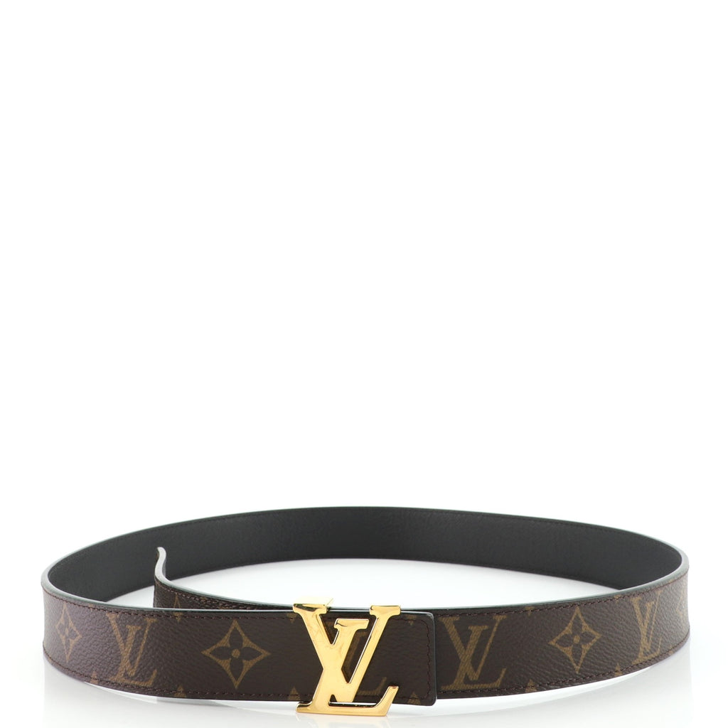 LV Initiales Reversible Belt Monogram Canvas and Leather Medium 90