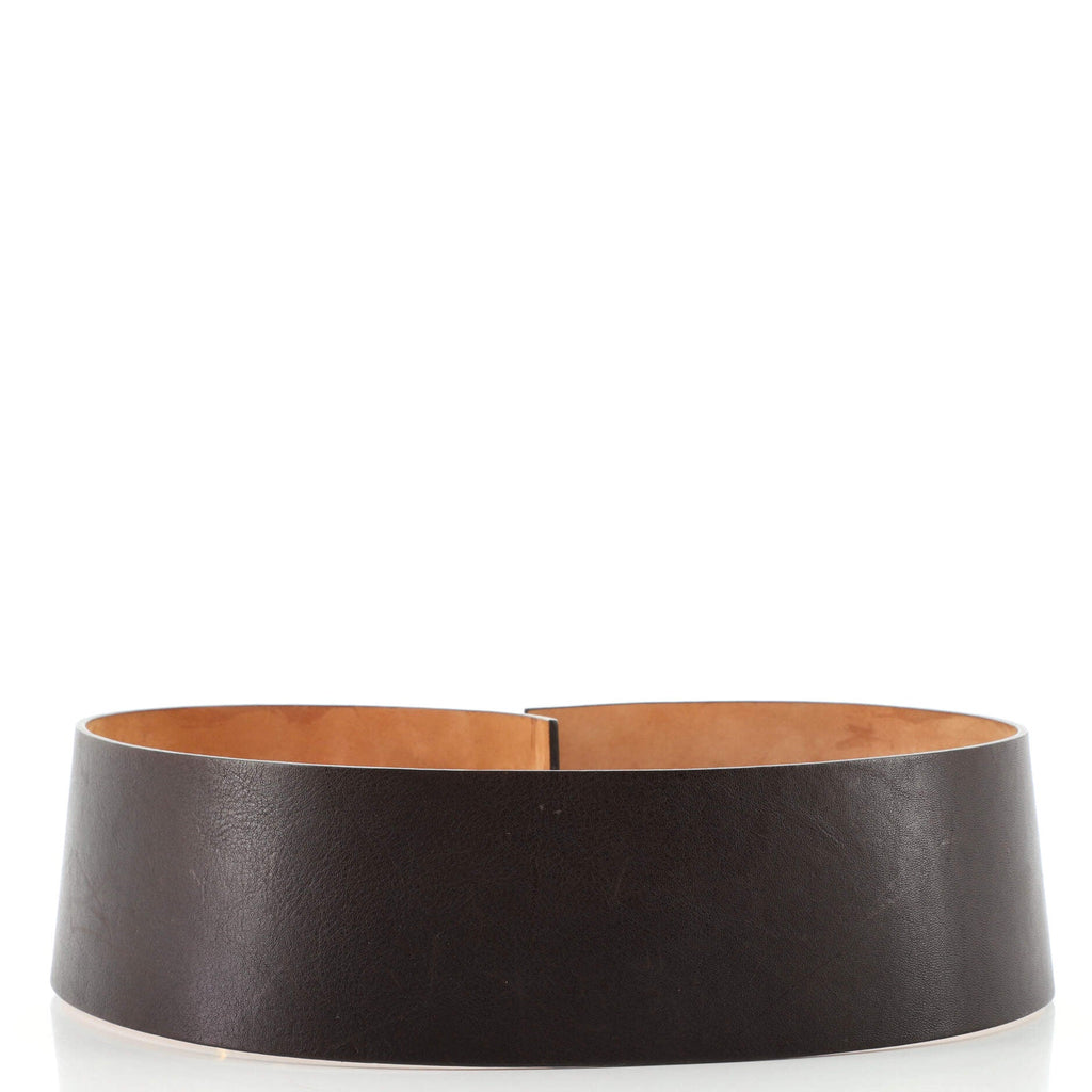 Buckle Belt Leather Wide 80