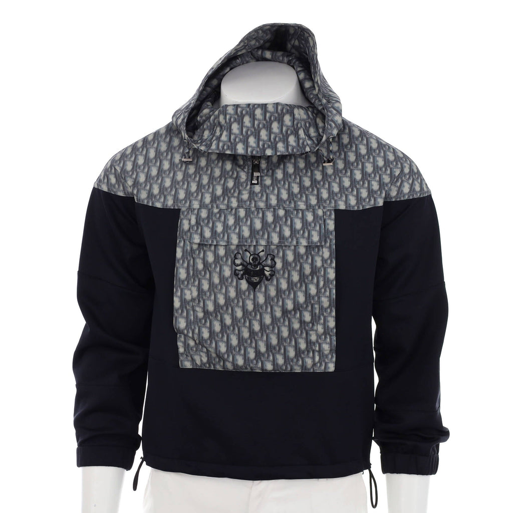 Men's Dior x Shawn Stussy Oblique Bee Anorak Windbreaker Polyester and Cotton