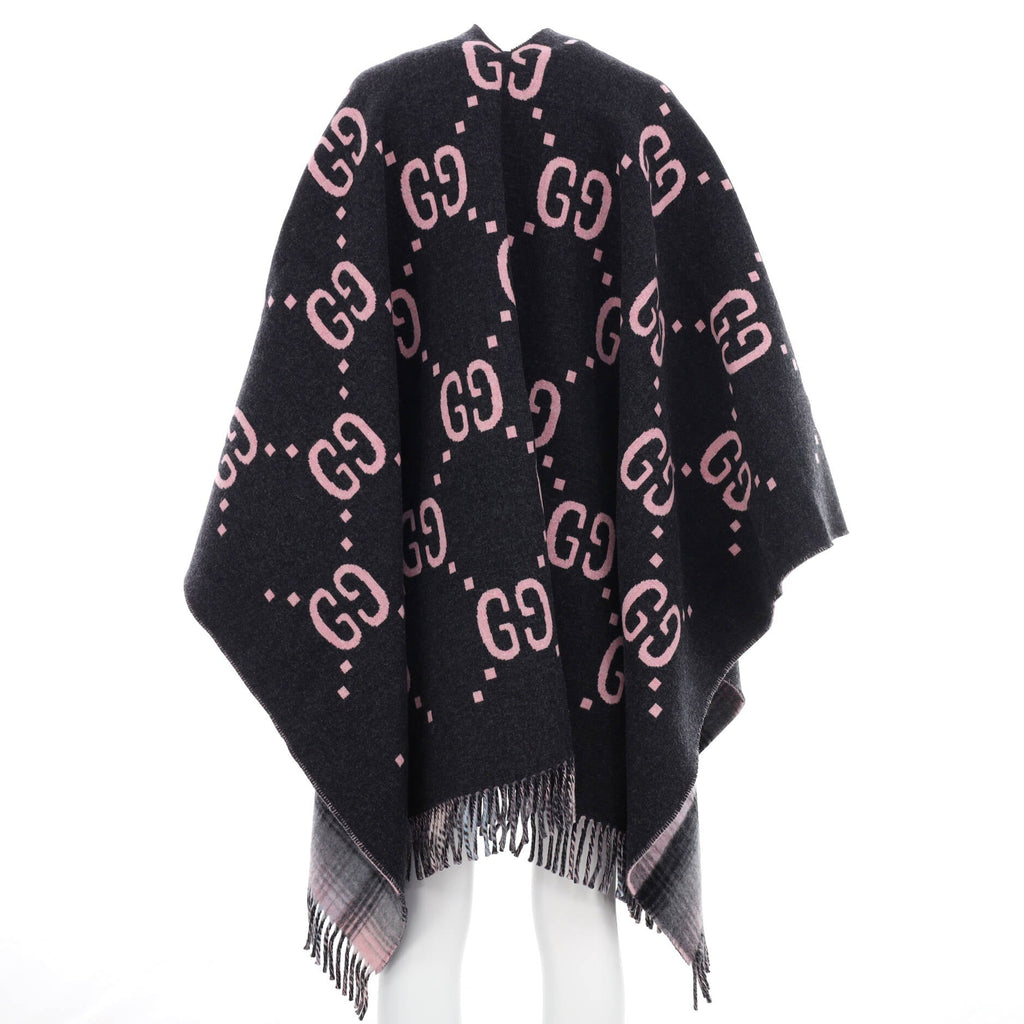 Women's Reversible Cape GG Wool and Tartan
