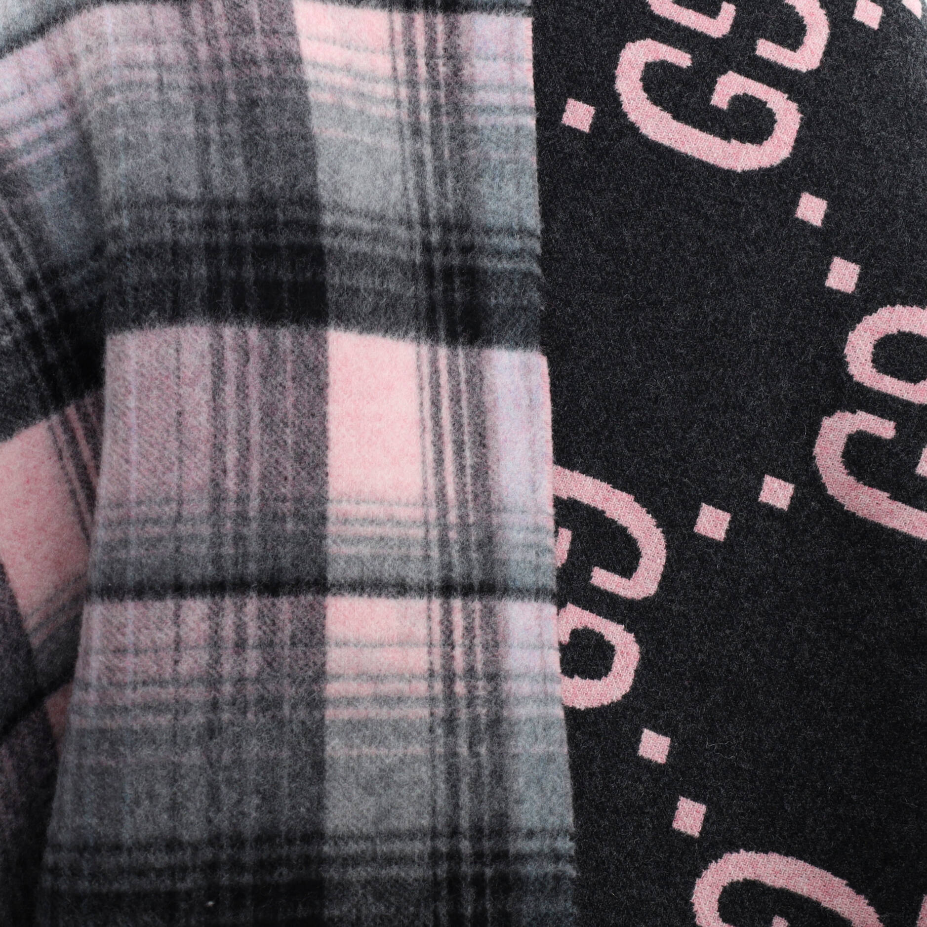 Women's Reversible Cape GG Wool and Tartan