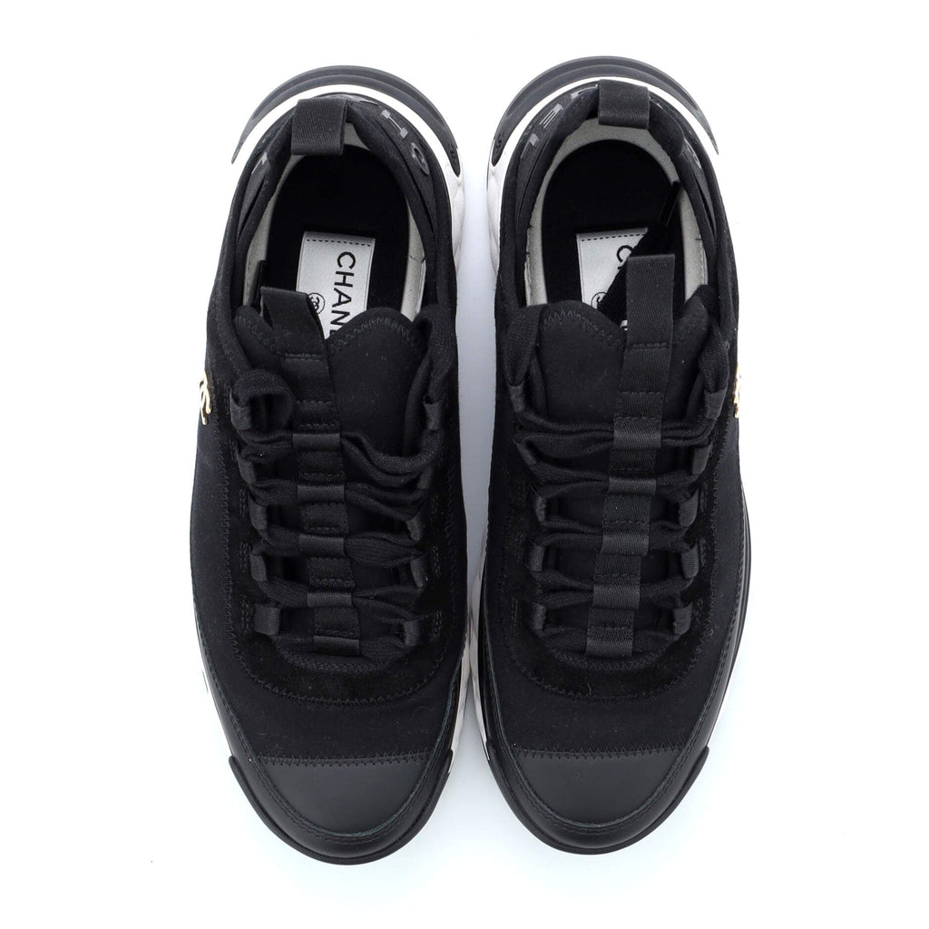 Women's CC Cap Toe Logo Sneakers Leather and Mixed Fibers with Velvet
