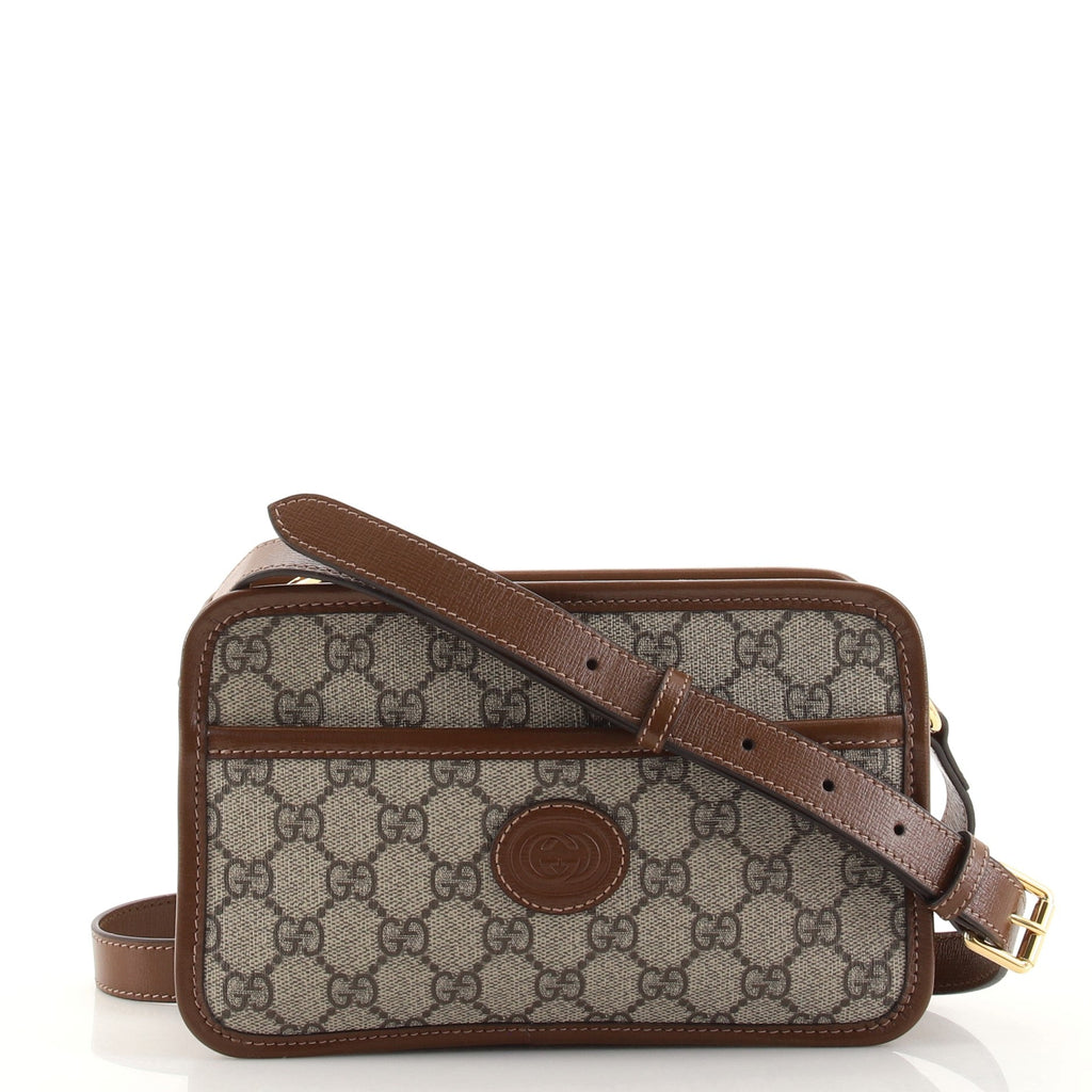 Interlocking G Patch Camera Bag GG Coated Canvas Mini