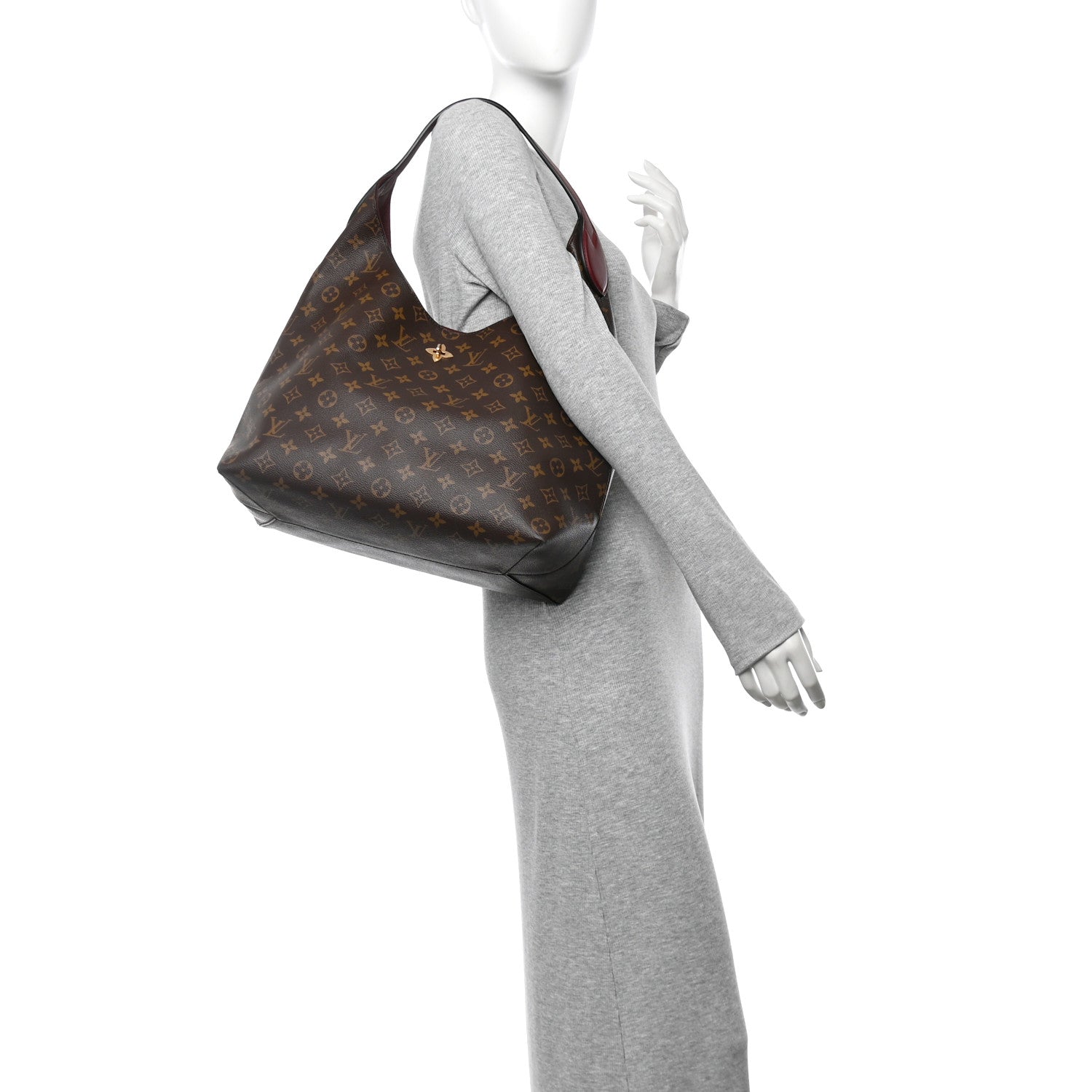 Monogram Flower Hobo Bordeaux