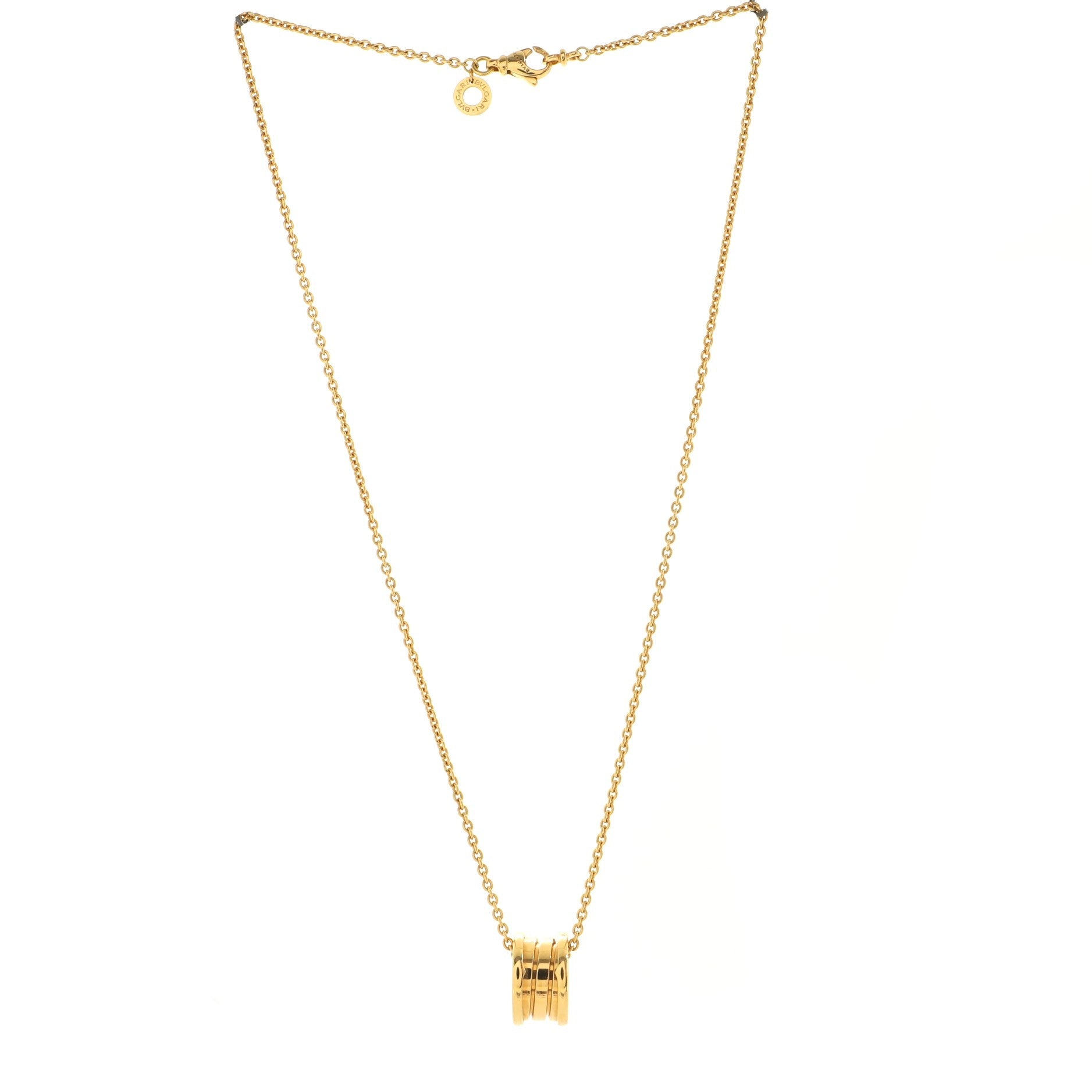B.Zero1 Pendant Necklace 18K Yellow Gold Small