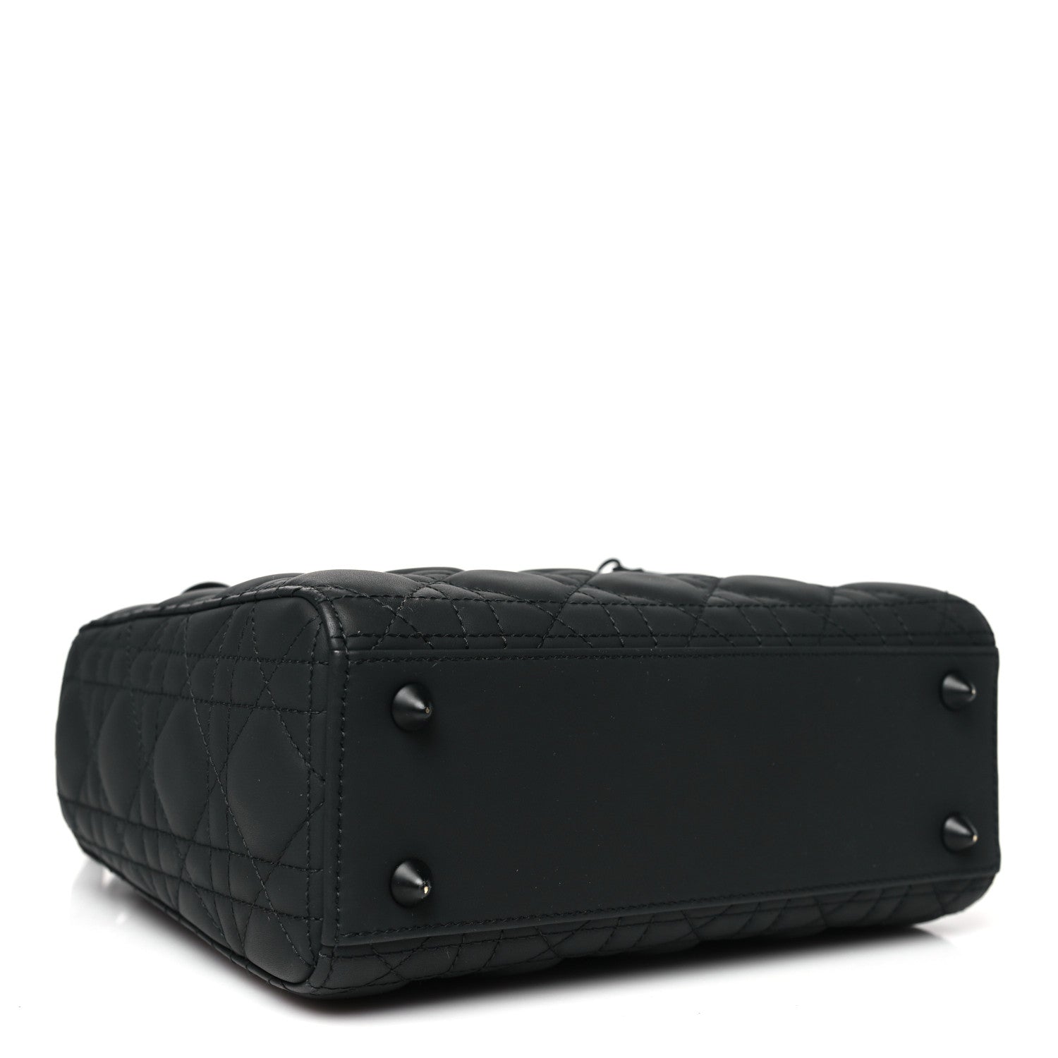 Ultra Matte Calfskin Cannage Small My ABCDior Lady Dior Black