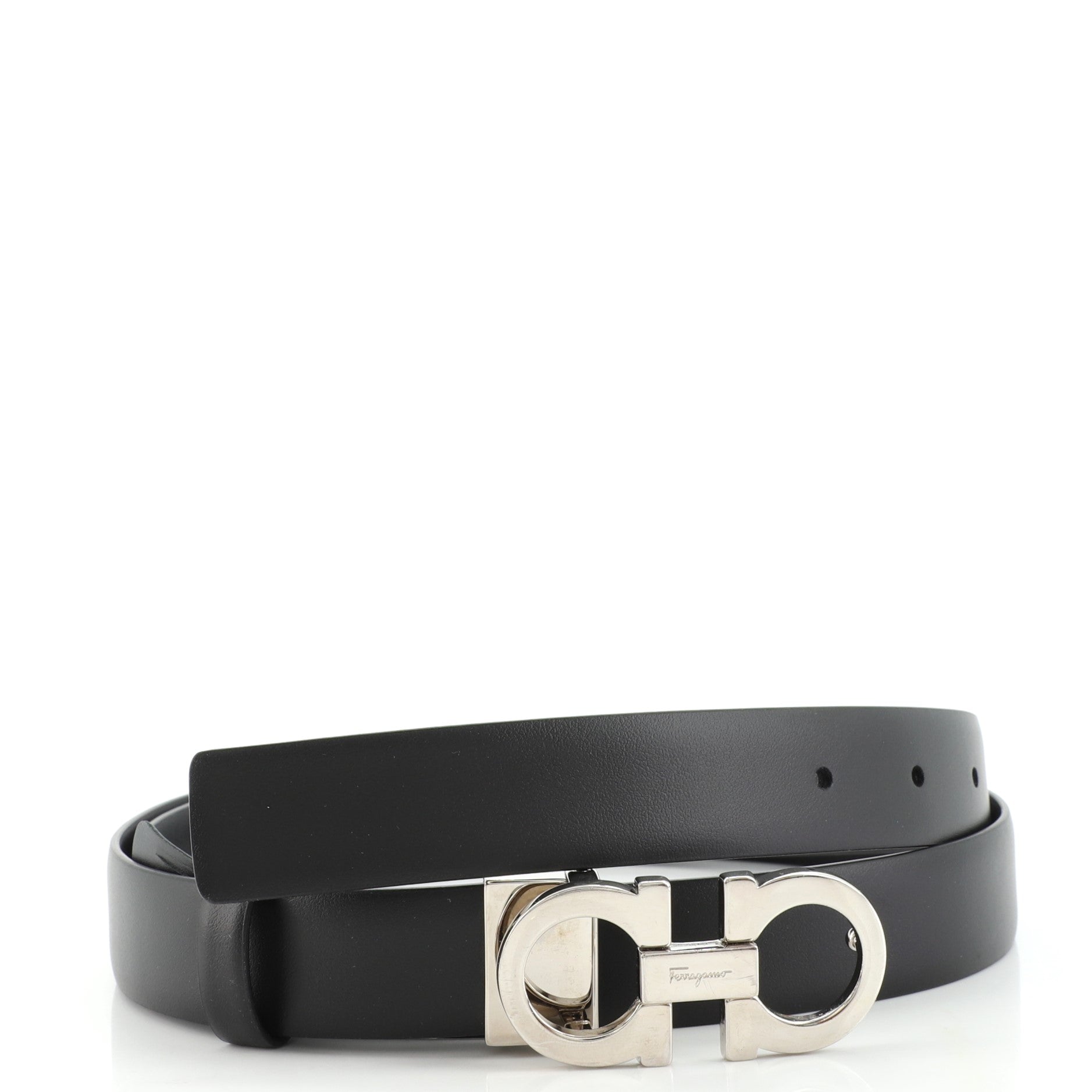 Gancini Belt Leather Thin 100