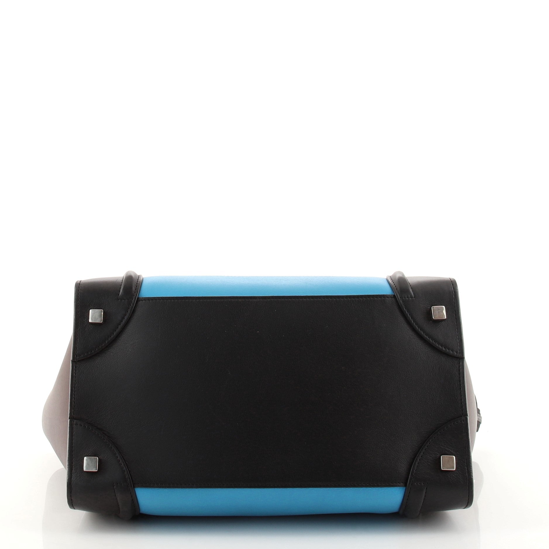 Tricolor Luggage Bag Leather Mini