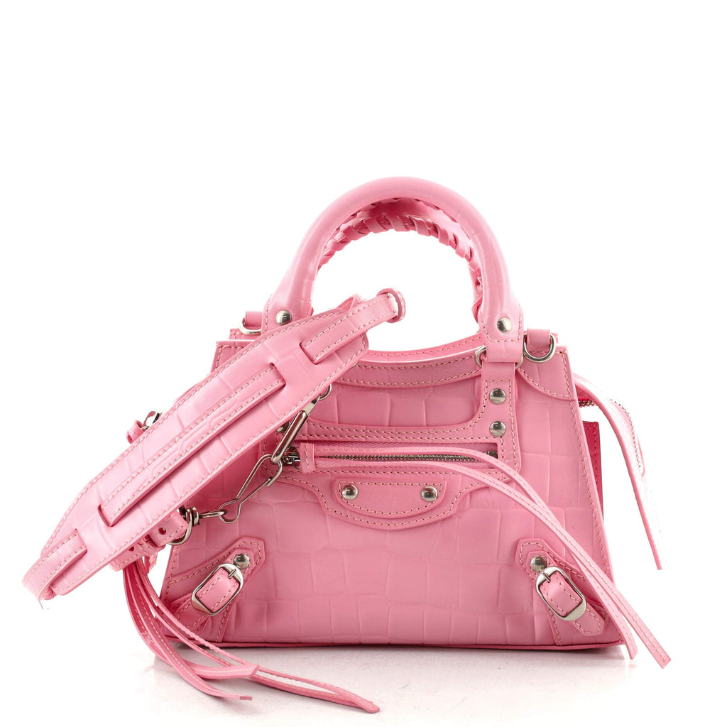 Neo Classic City Bag Crocodile Embossed Leather Mini