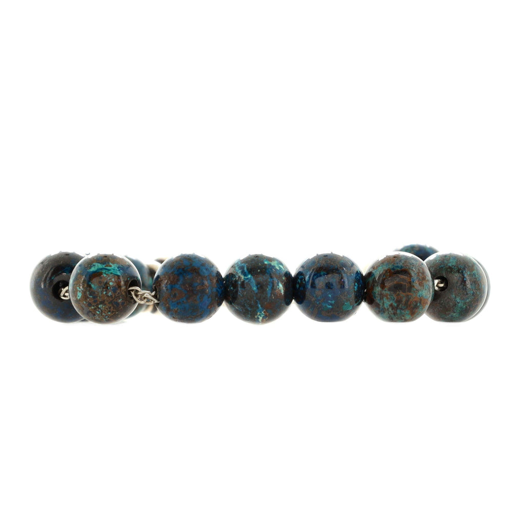 Paloma Picasso Knot Bead Bracelet Chrysocolla with Sterling Silver