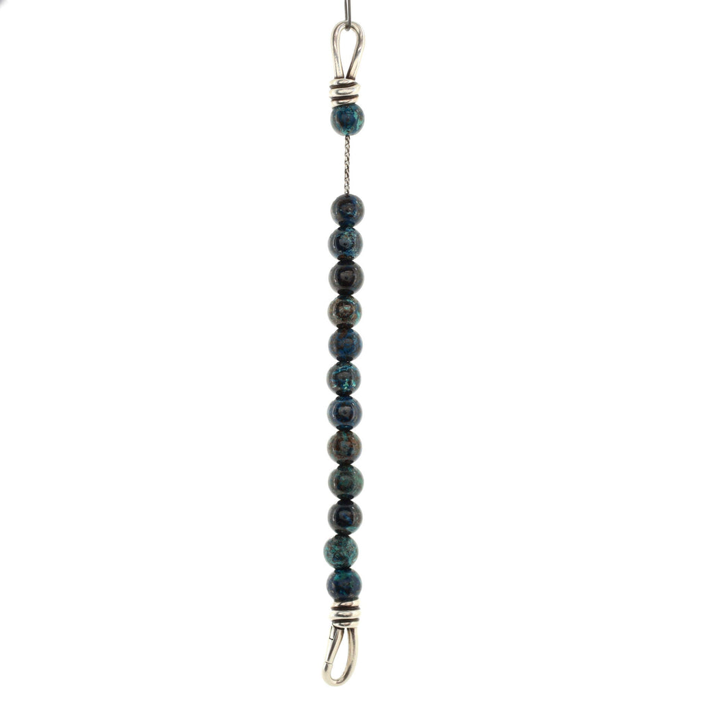 Paloma Picasso Knot Bead Bracelet Chrysocolla with Sterling Silver