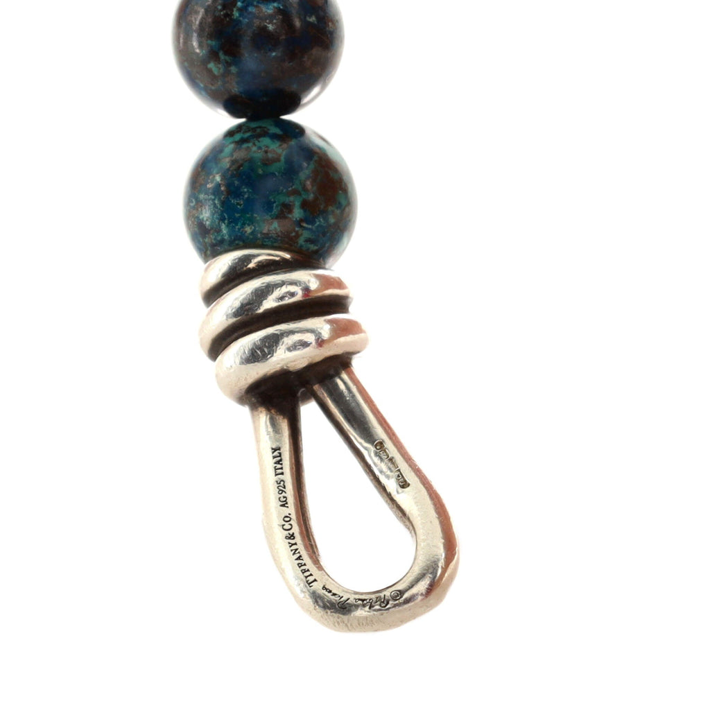 Paloma Picasso Knot Bead Bracelet Chrysocolla with Sterling Silver