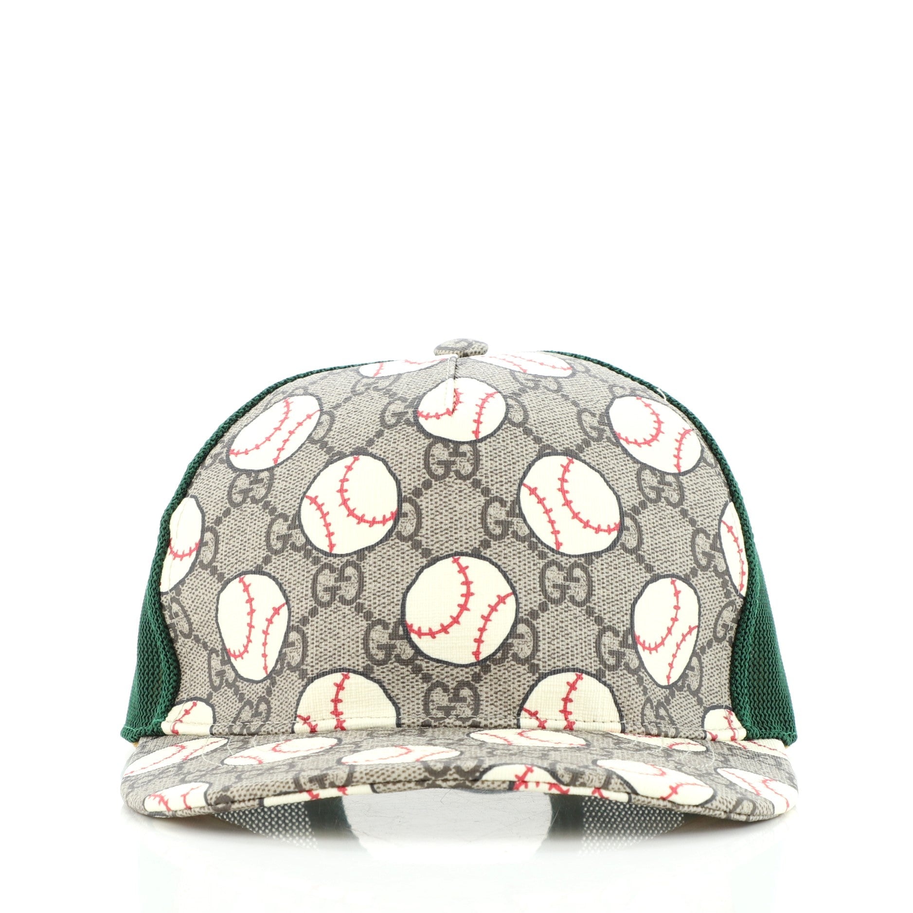Baseball Cap Printed GG Coated Canvas Large
